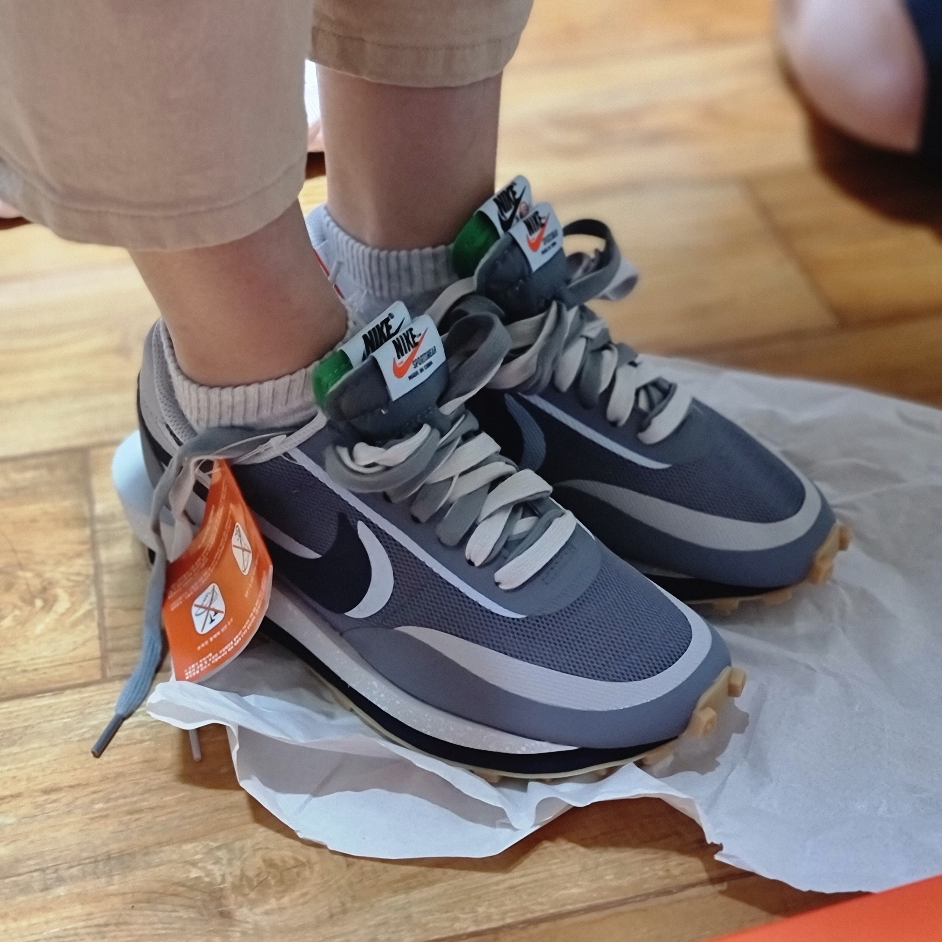 Nike x Sacai x Clot LDWaffle Cool Grey 착용 스타일