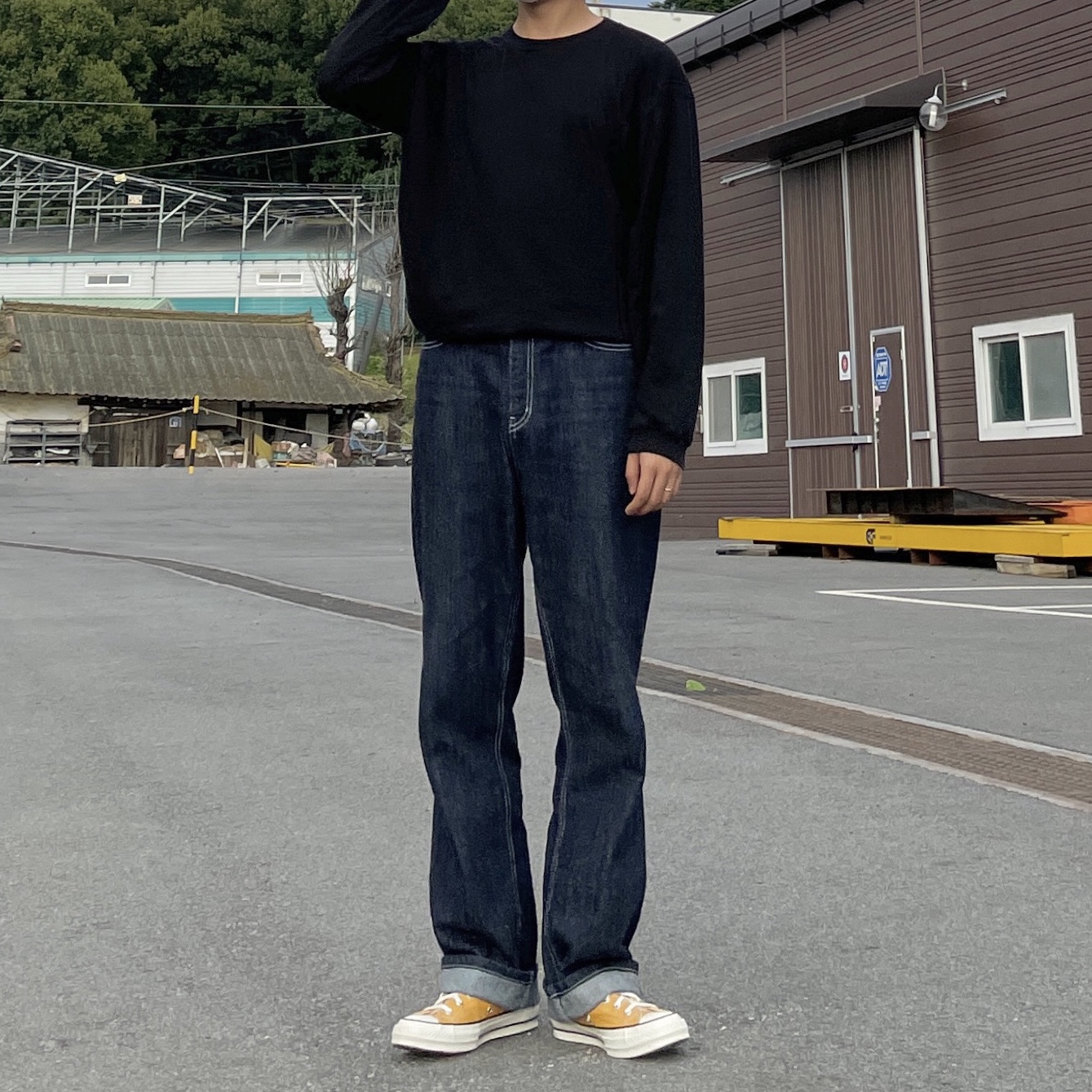 Converse Chuck 70 Ox Vintage Canvas Sunflower 착용 스타일