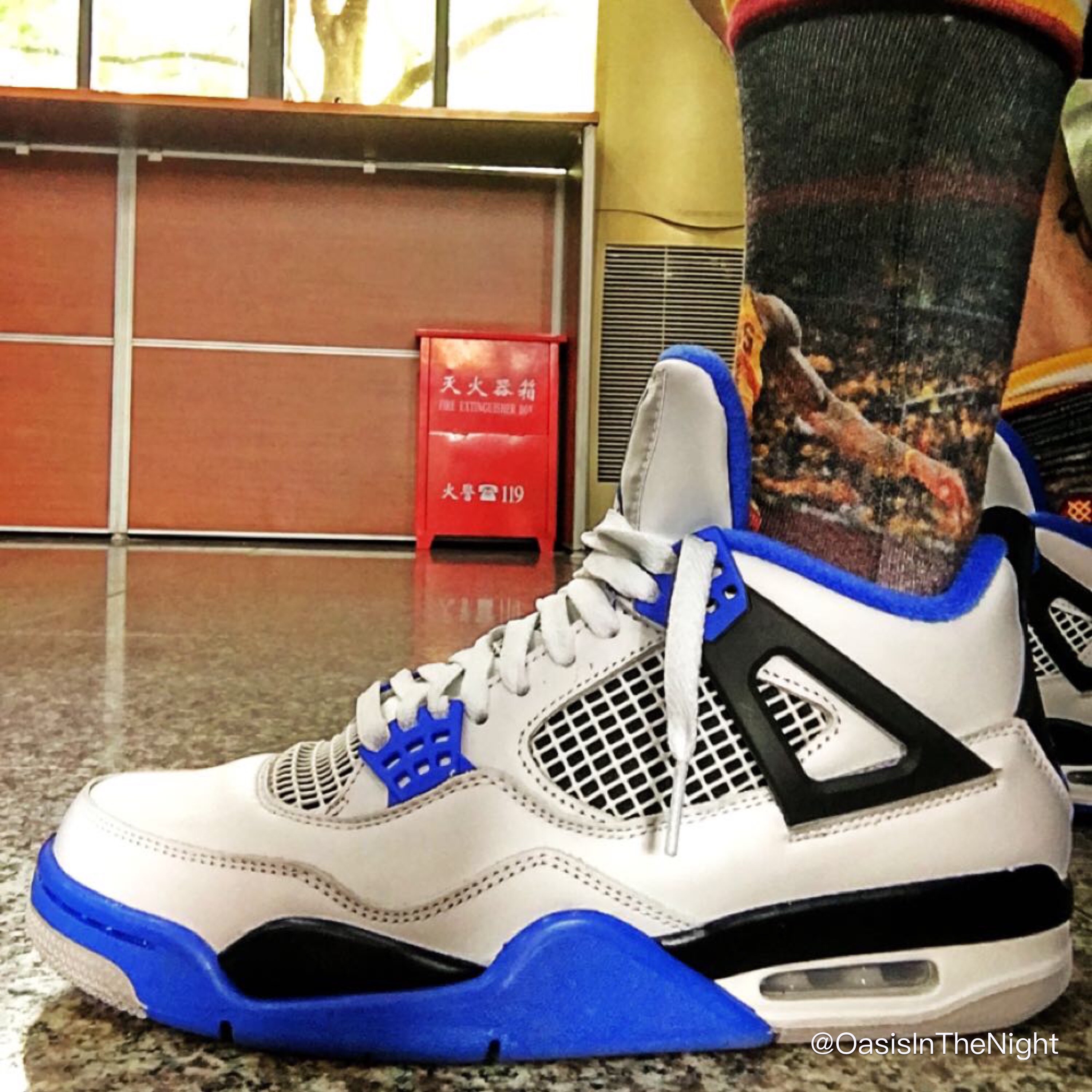 Jordan 4 Retro Motorsports 2017 착용 스타일