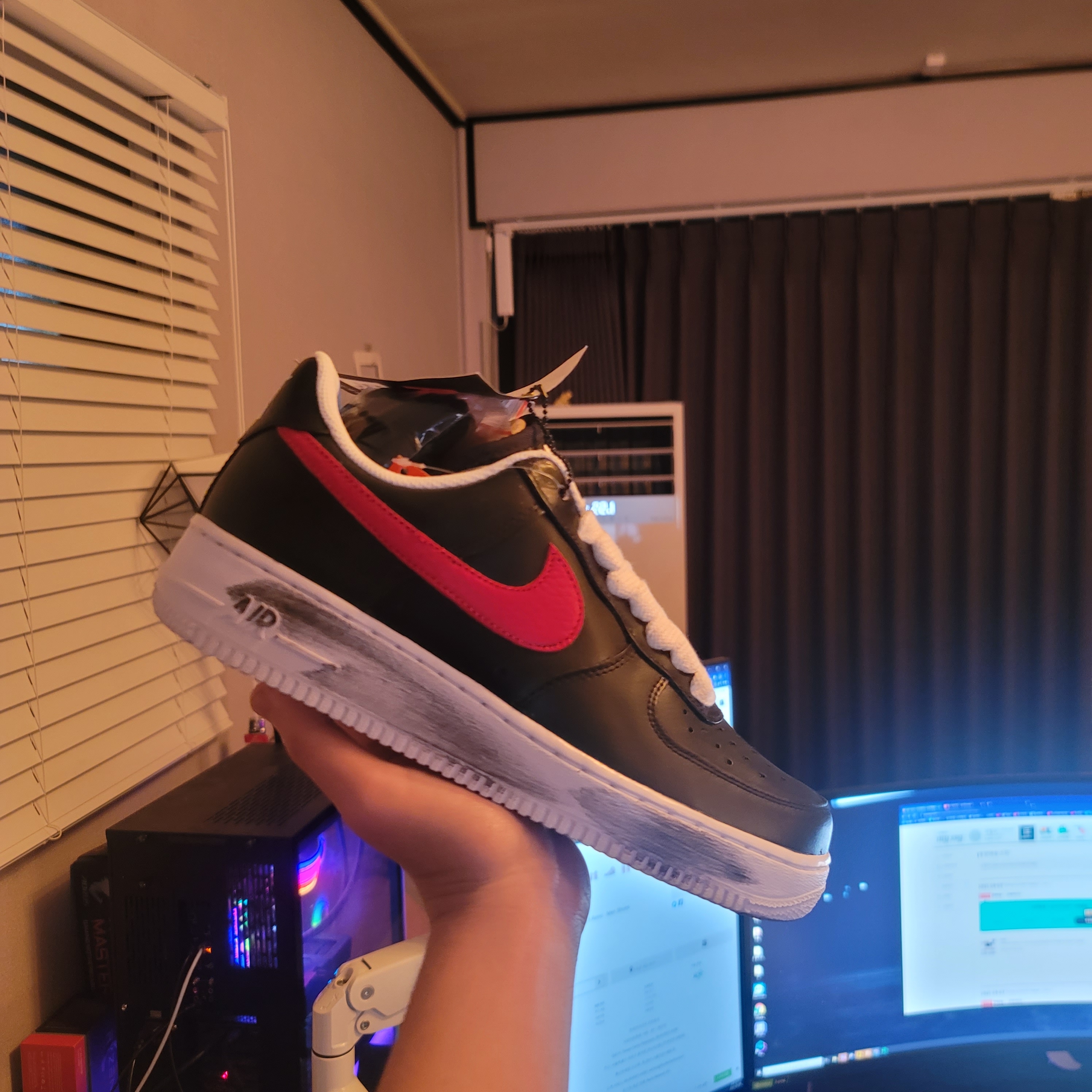 Nike x Peaceminusone Air Force 1 Low Para-Noise - Korea Exclusive 착용 스타일