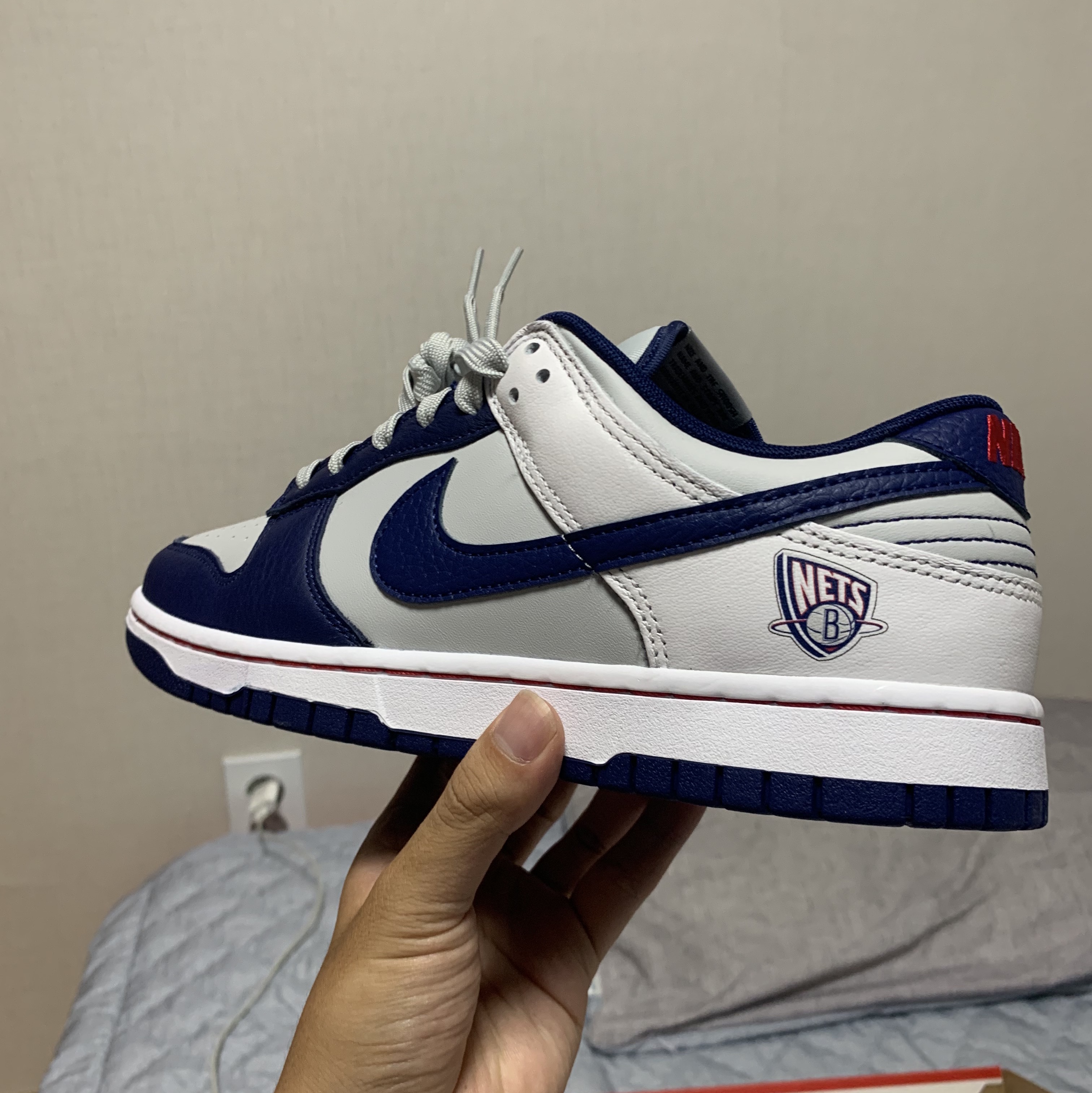 Nike x NBA Dunk Low Retro EMB Nets 착용 스타일 - 2
