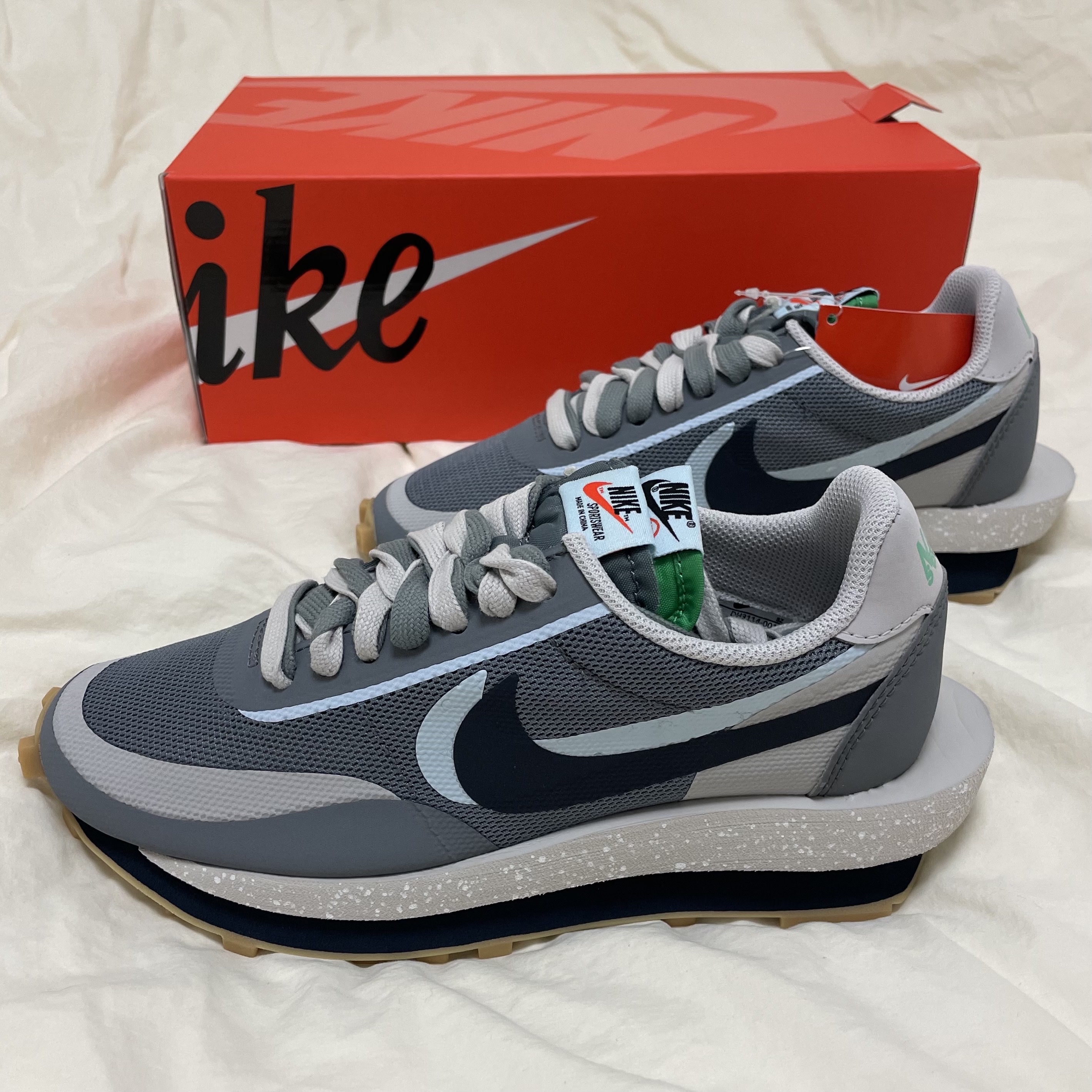 Nike x Sacai x Clot LDWaffle Cool Grey 착용 스타일