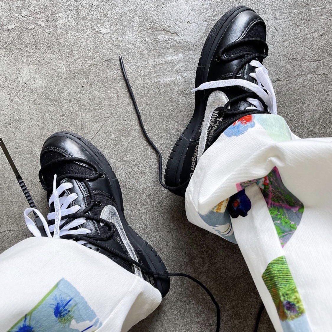 Nike x Off-White Dunk Low The 50 - Lot 50 착용 스타일