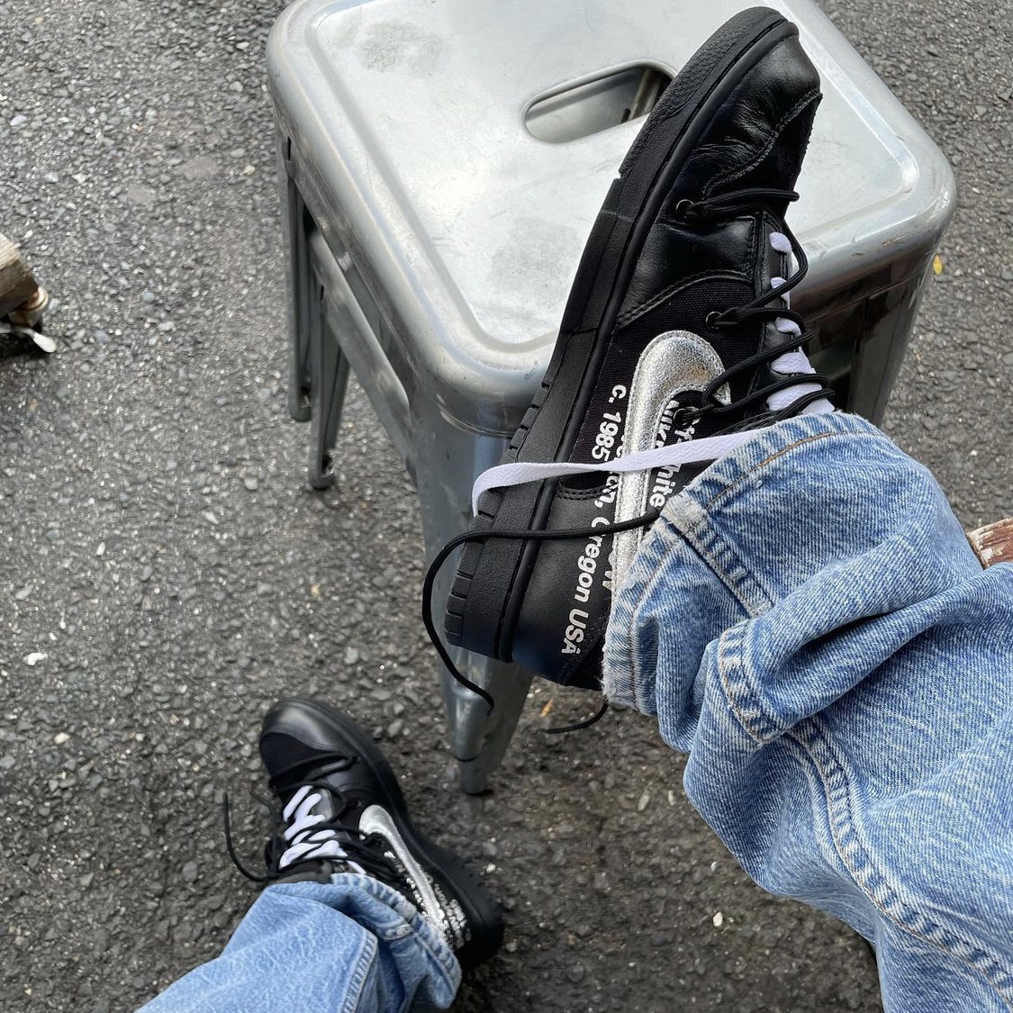 Nike x Off-White Dunk Low The 50 - Lot 50 착용 스타일