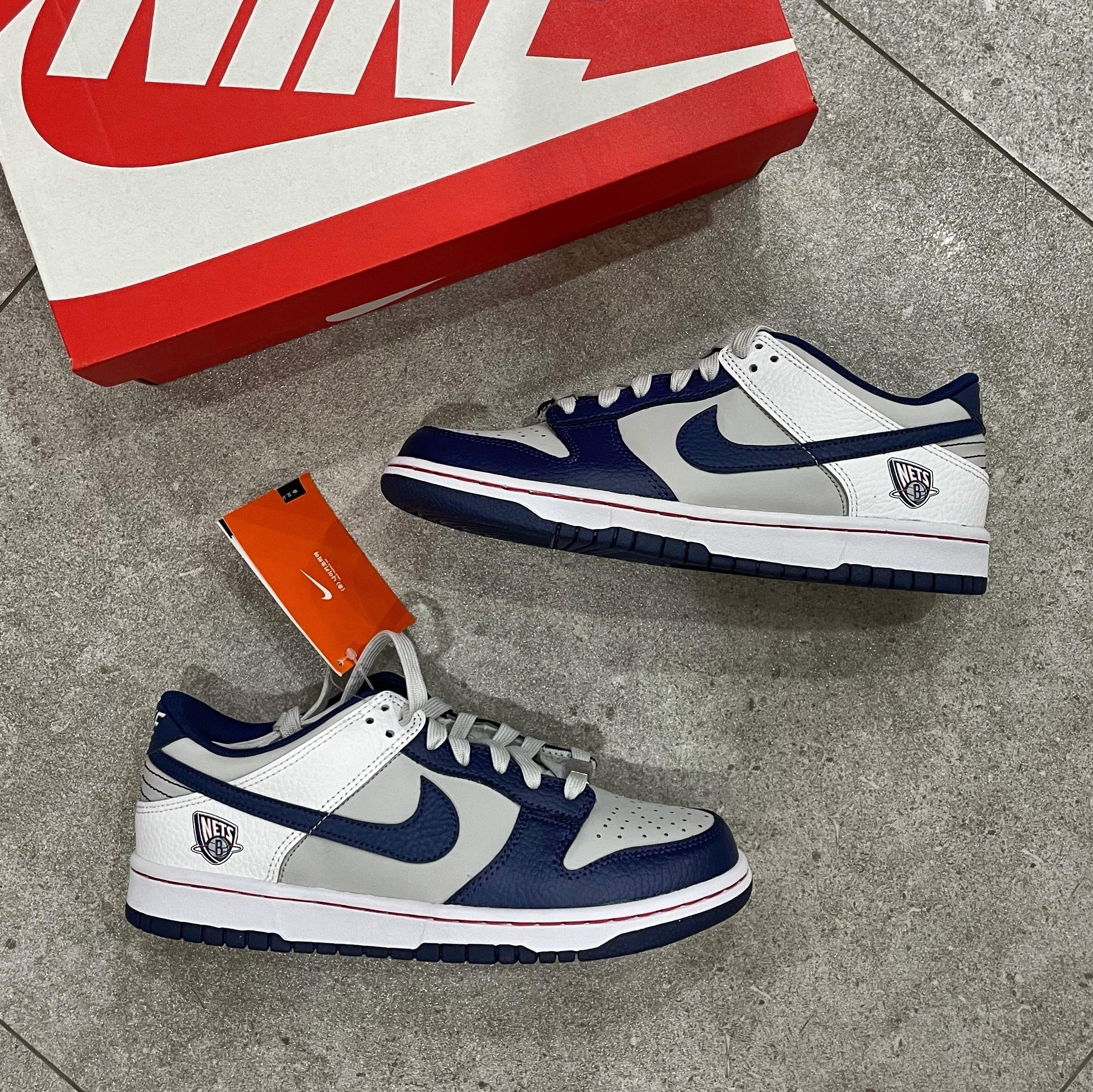 (GS) Nike x NBA Dunk Low Nets, Nike x NBA Dunk Low Retro EMB Nets 착용 스타일 - 1