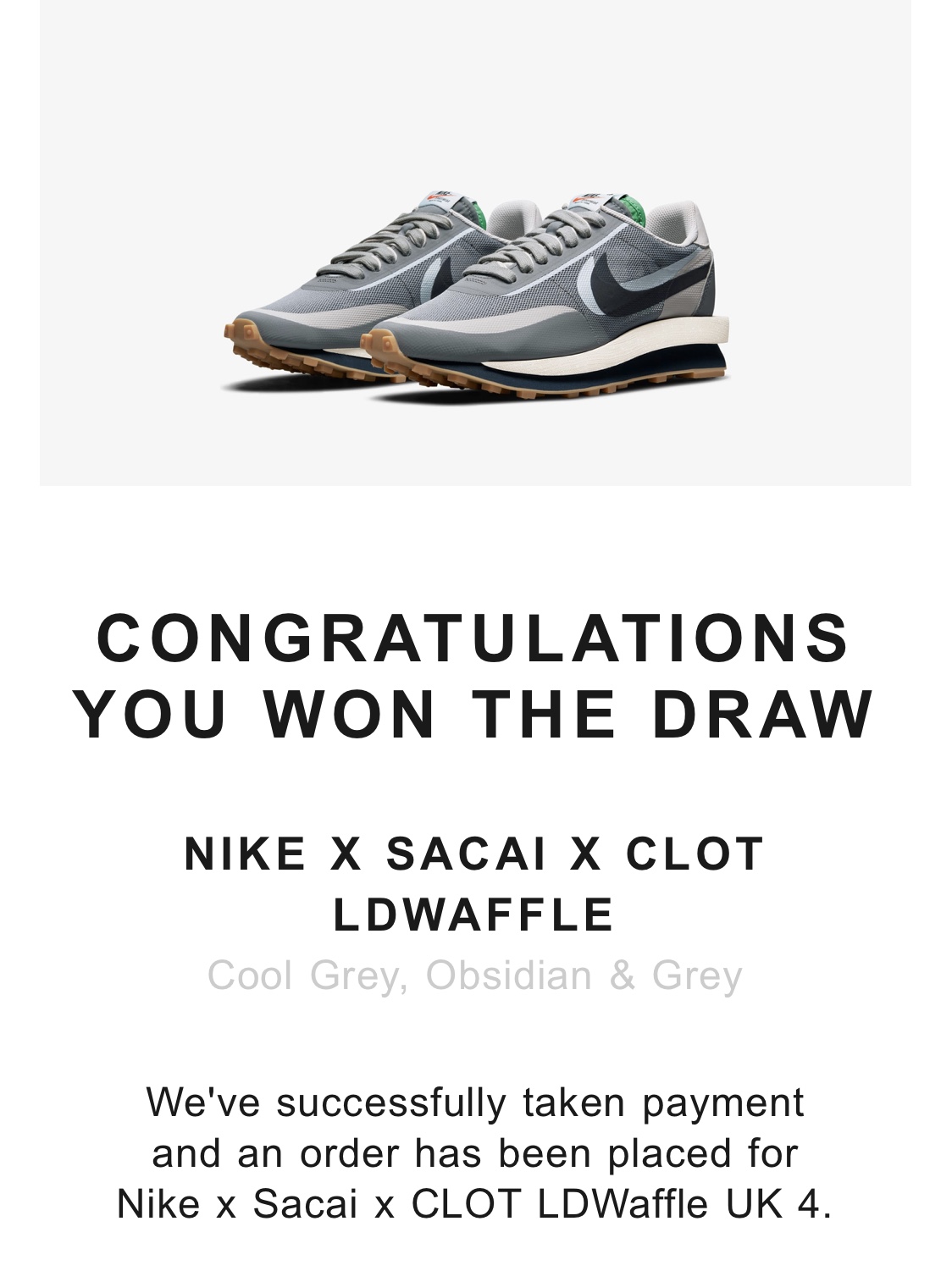 Nike x Sacai x Clot LDWaffle Cool Grey 착용 스타일
