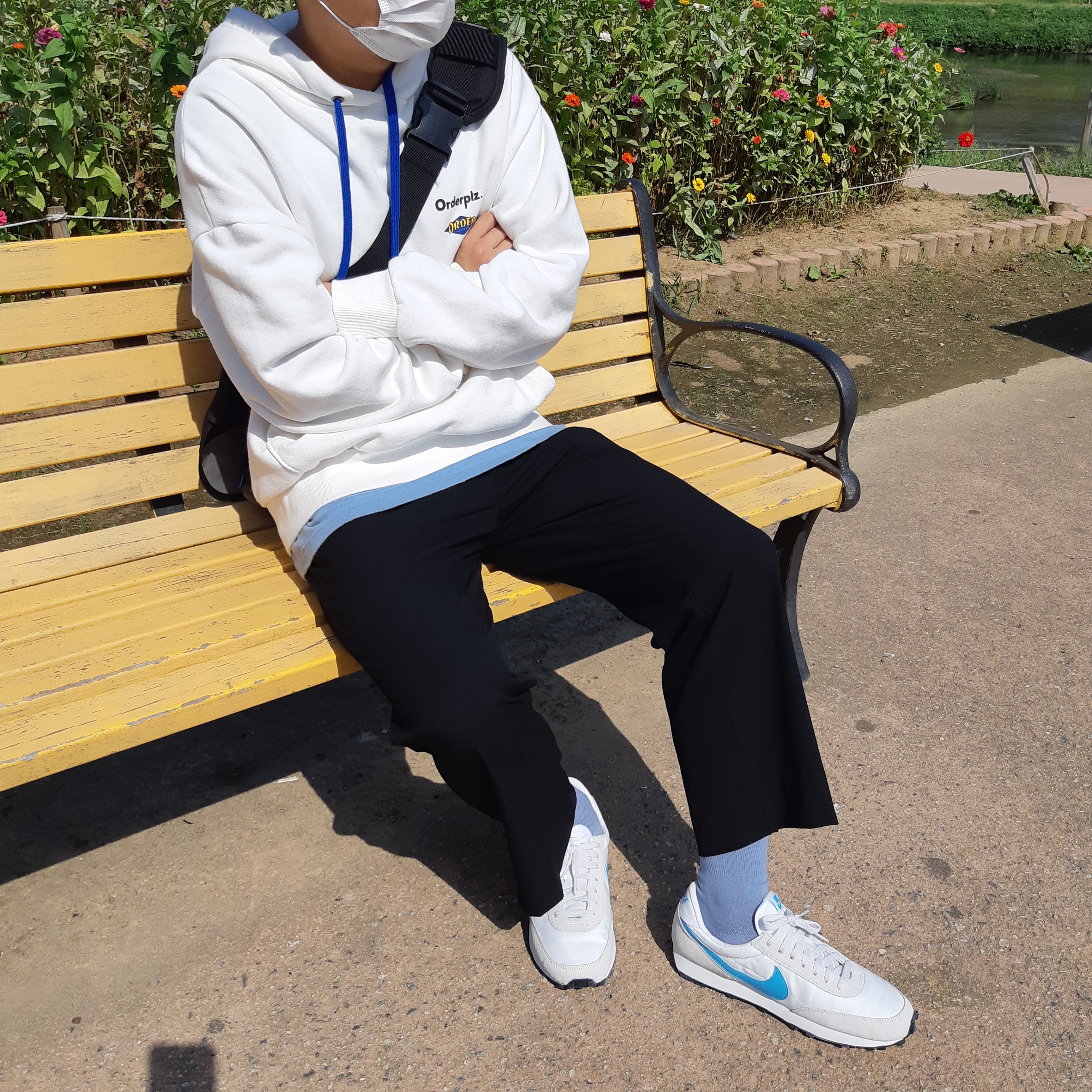 (W) Nike Daybreak Vast Grey 착용 스타일 - 2