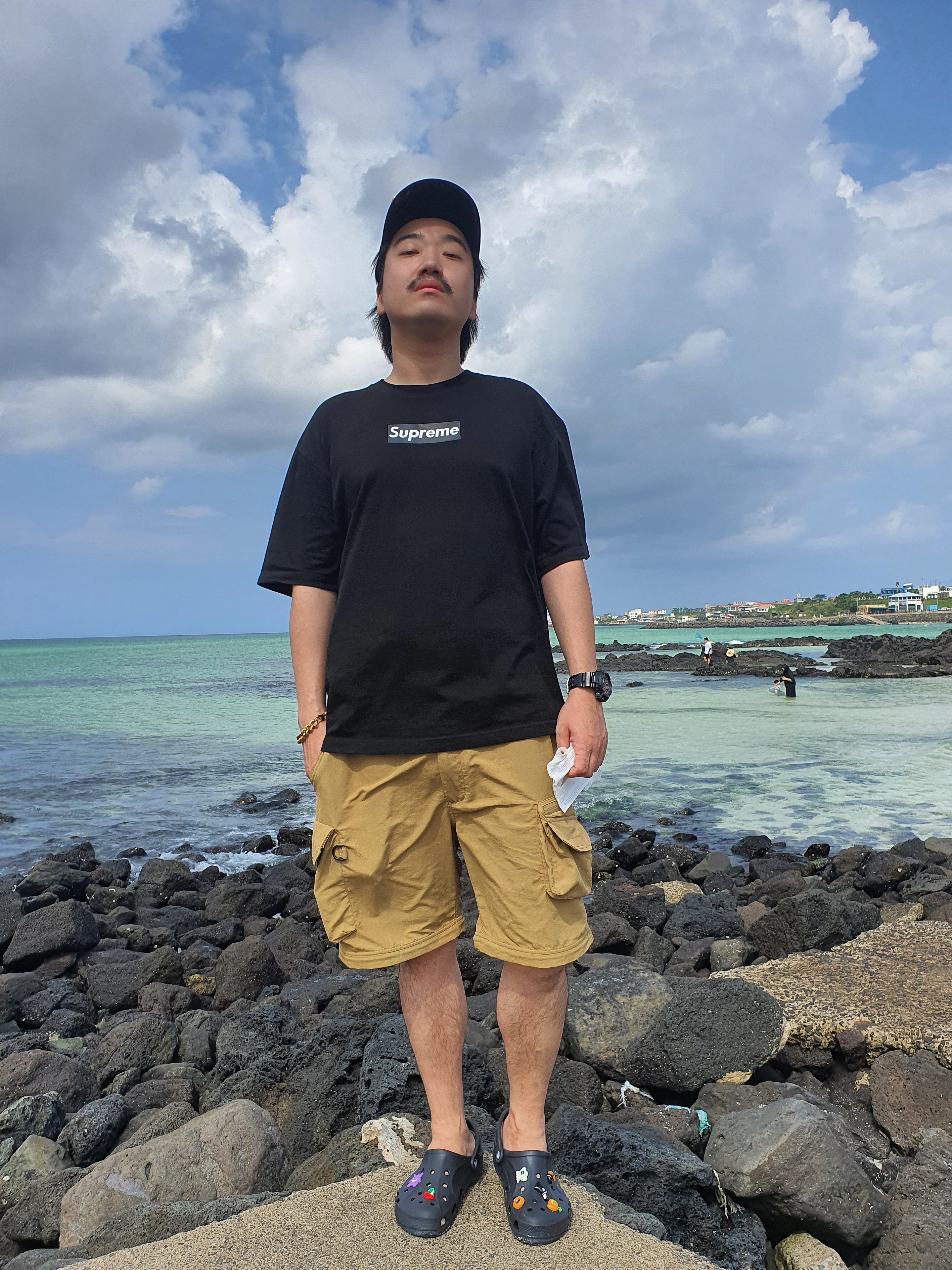 Supreme x The North Face Belted Cargo Pants Gold - 20SS 착용 스타일