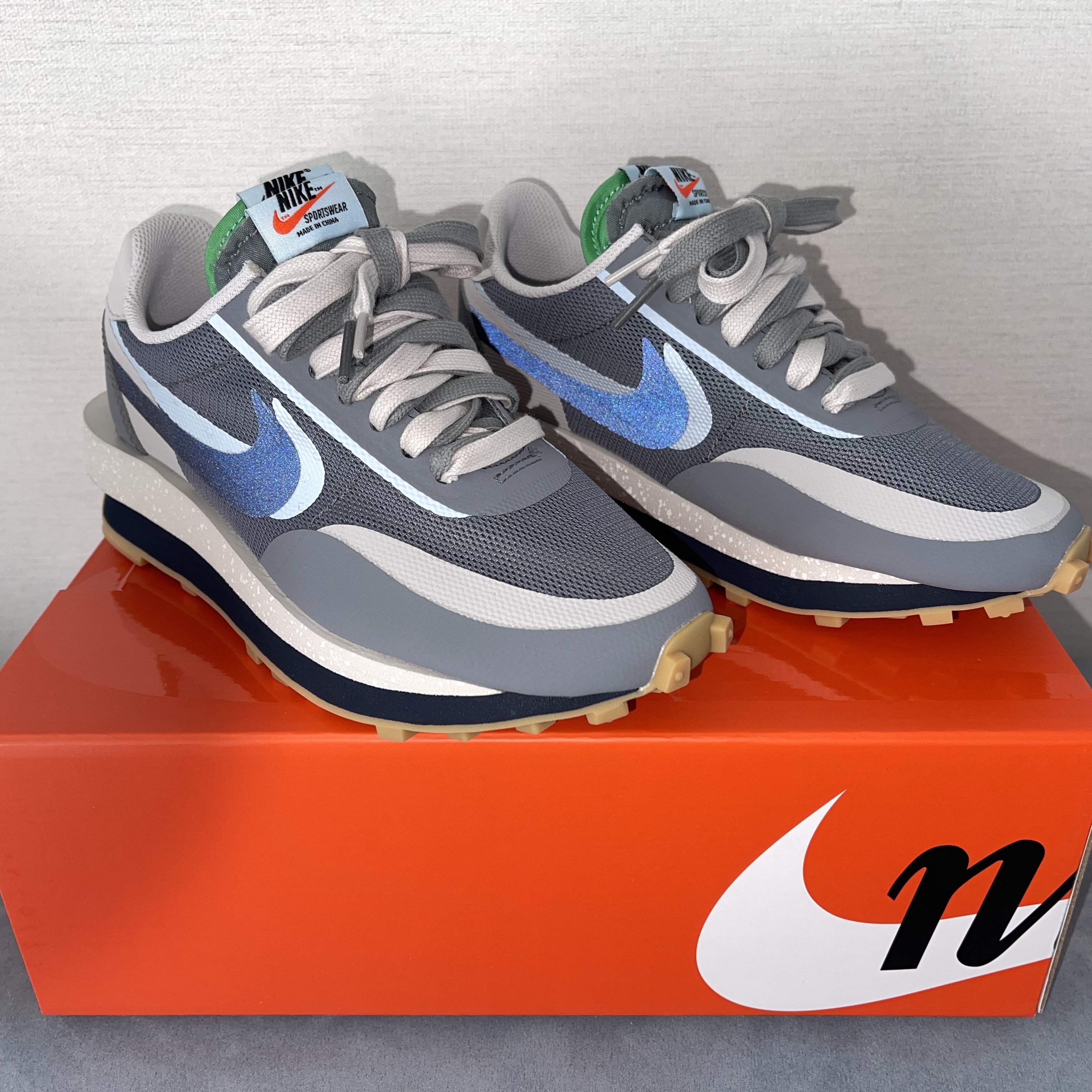 Nike x Sacai x Clot LDWaffle Cool Grey 착용 스타일 - 4