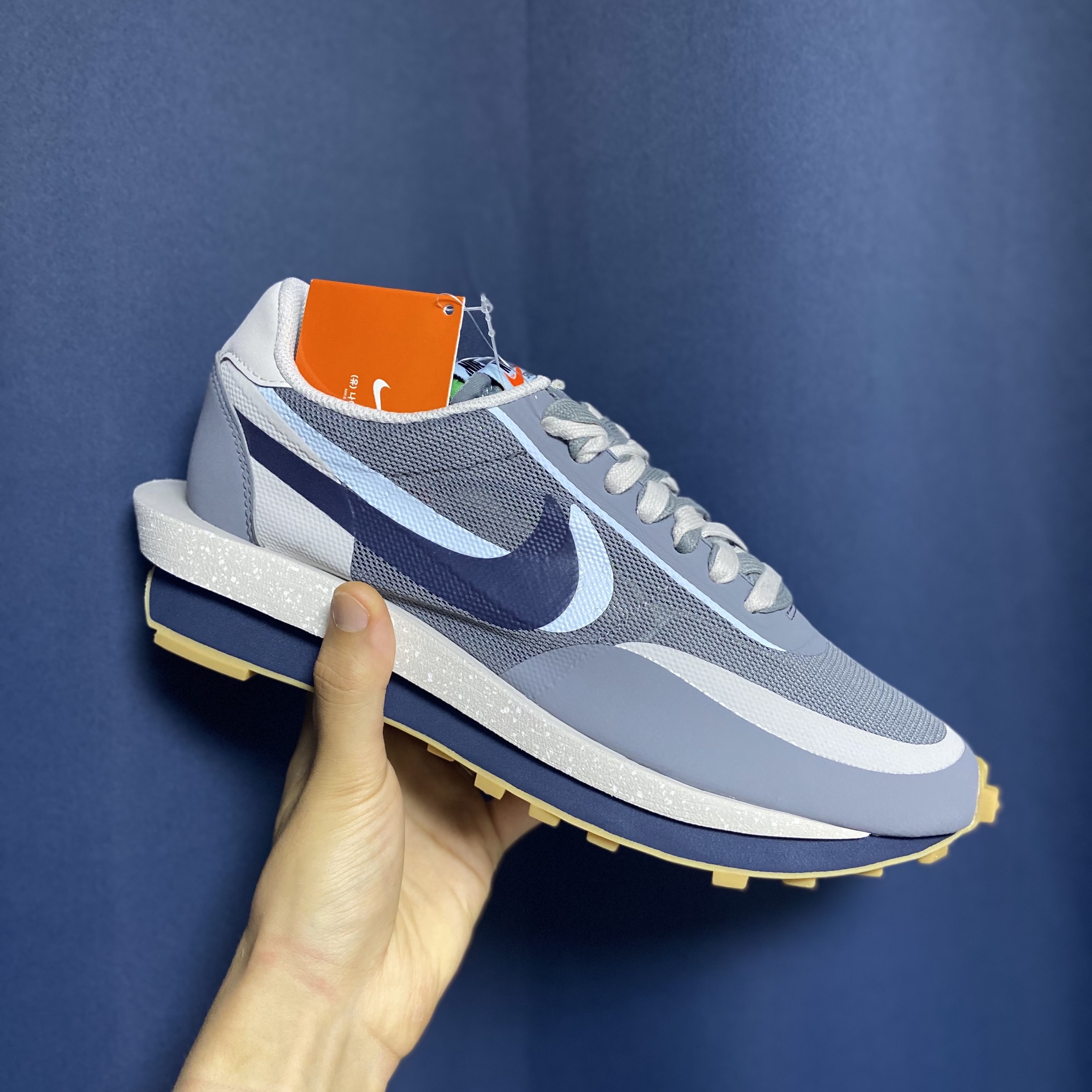 Nike x Sacai x Clot LDWaffle Cool Grey 착용 스타일