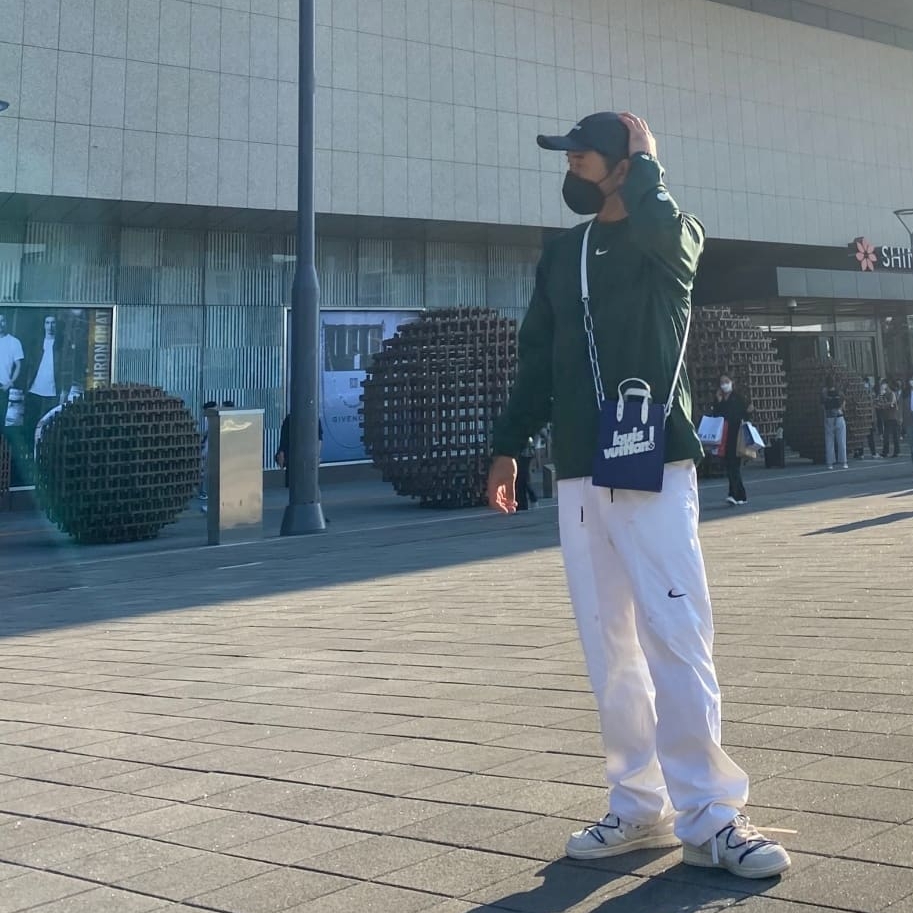 Nike x Drake Nocta Golf Crewneck Top Green - Asia, Supreme Leather Camp Cap Black - 21SS 착용 스타일
