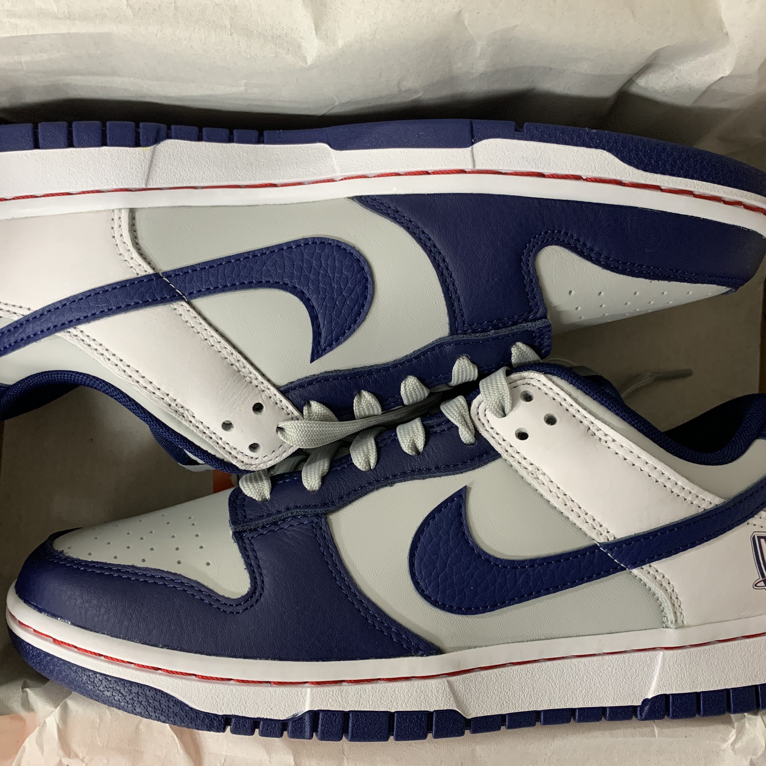 Nike x NBA Dunk Low Retro EMB Nets 착용 스타일 - 1