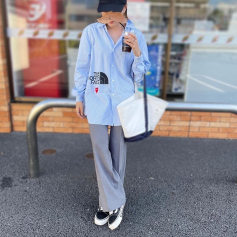 Vans Vault x CDG OG Old Skool LX Side Wall 착용 스타일 - 4