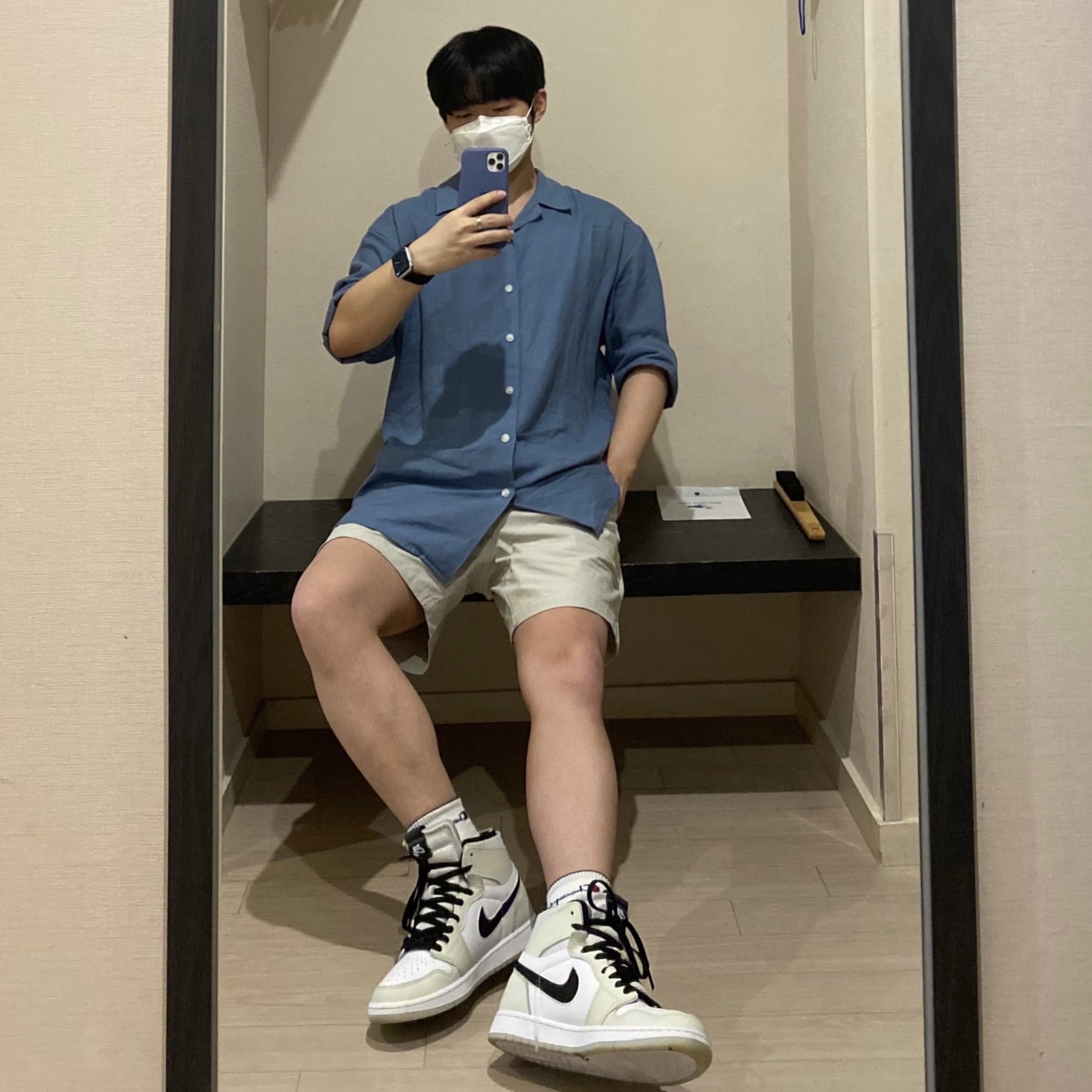 (W) Jordan 1 Zoom Air CMFT Light Bone 착용 스타일