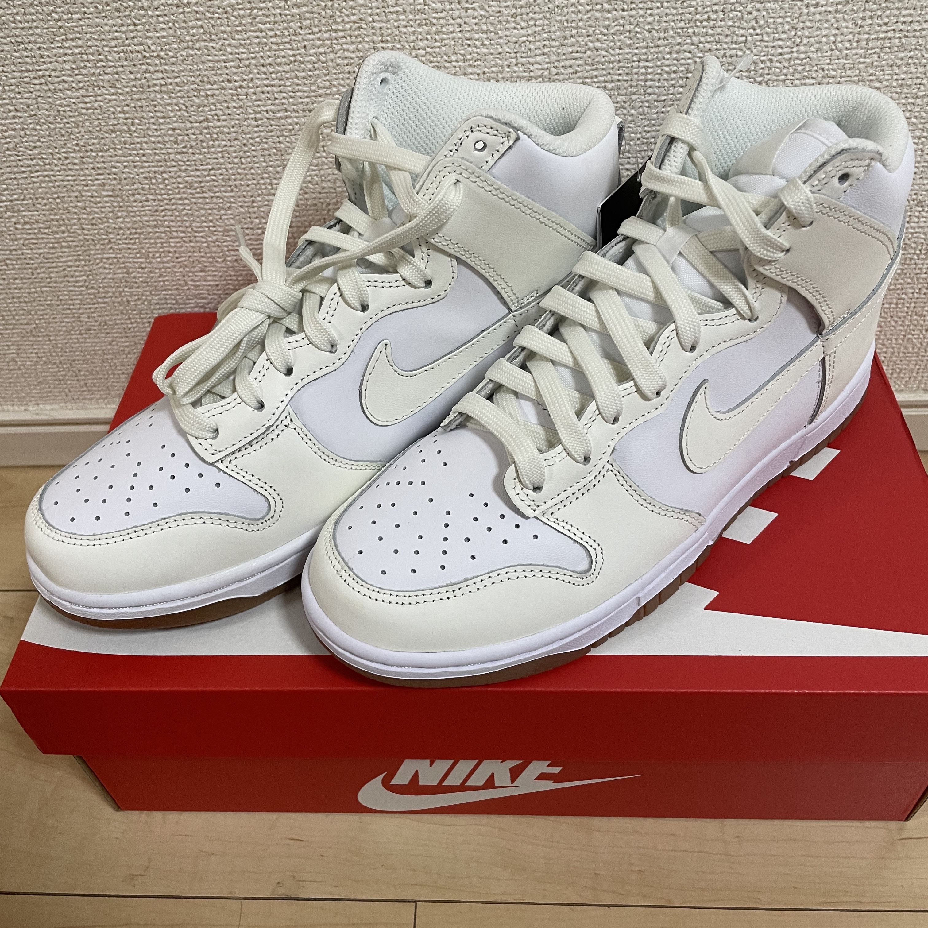 Nike Dunk High Retro Championship Navy, (W) Nike Dunk High Black and White 착용 스타일 - 1
