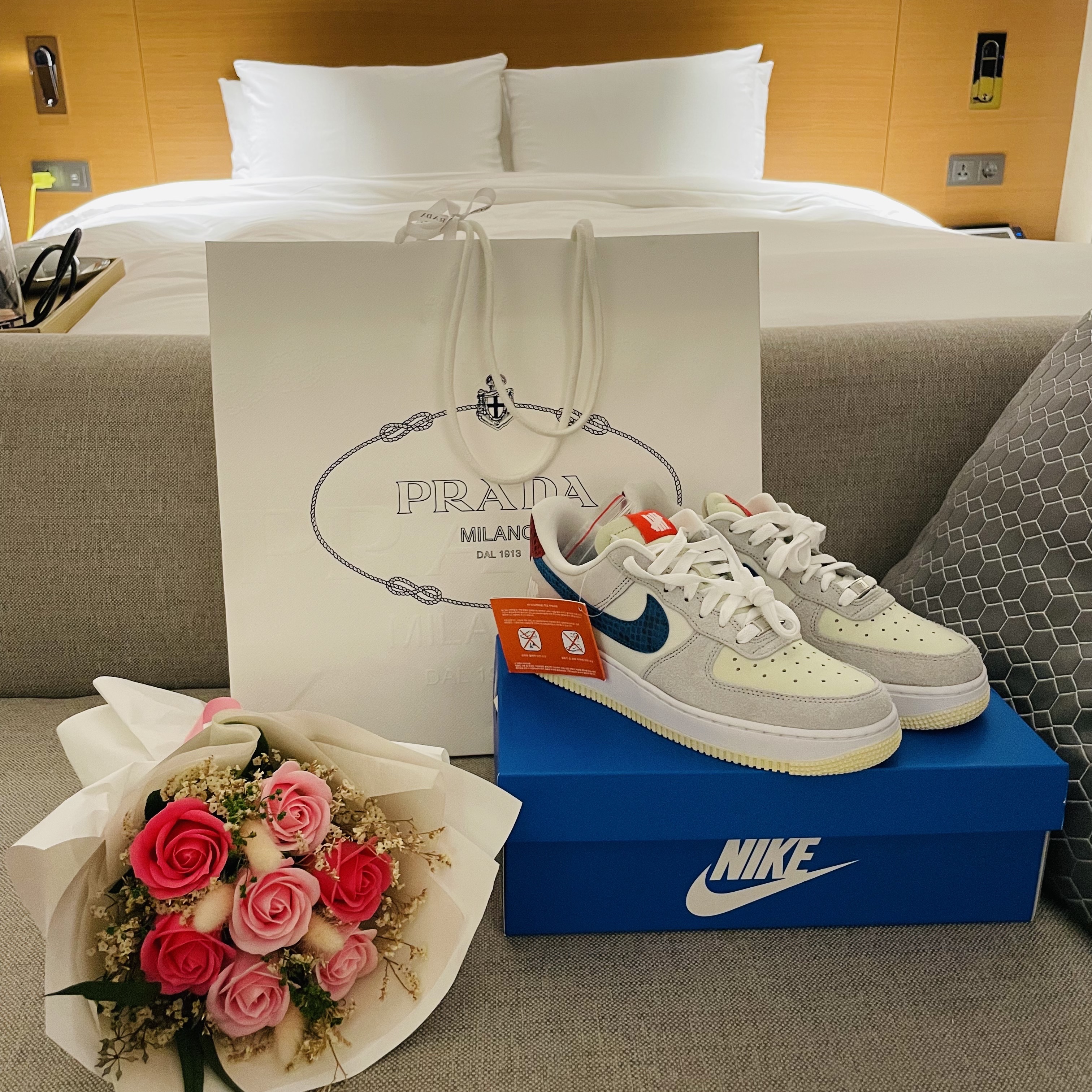 Nike x Undefeated Air Force 1 Low SP 5 On It 착용 스타일