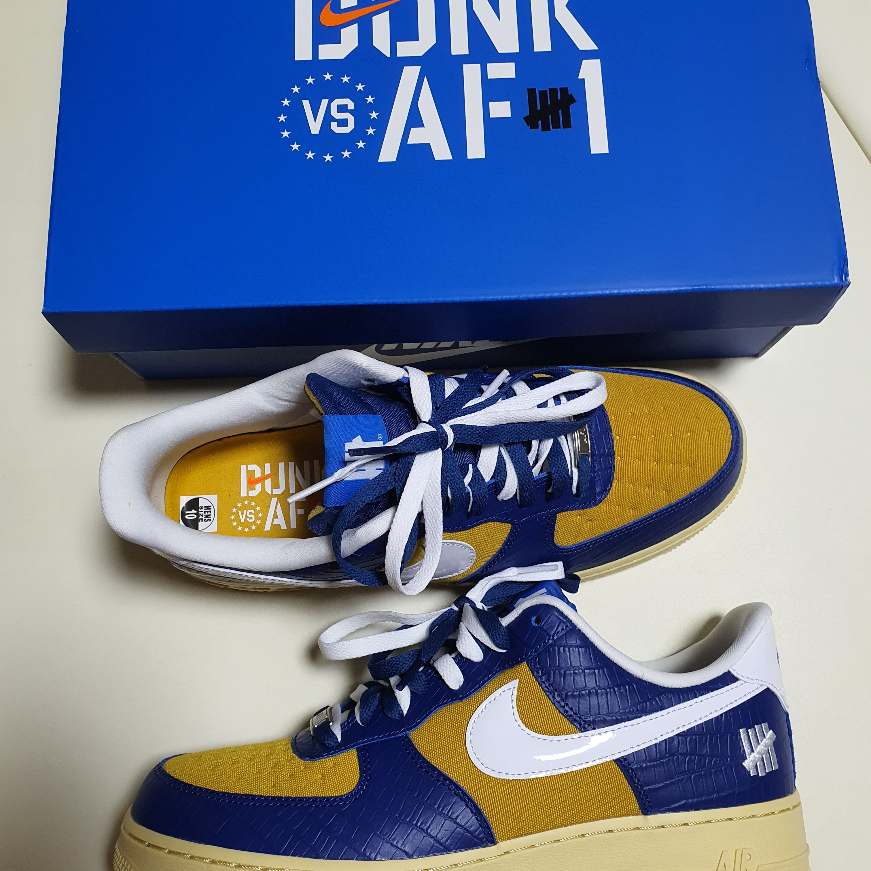 Nike x Undefeated Air Force 1 Low SP 5 On It Court Blue 착용 스타일 - 1