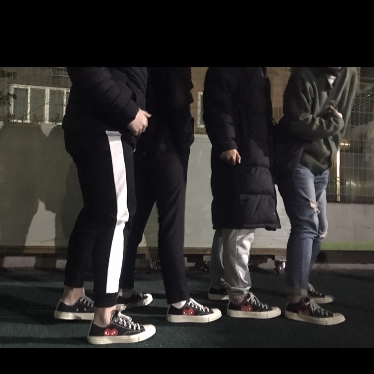 Converse x Play Comme des Garcons Chuck 70 Ox Black 착용 스타일