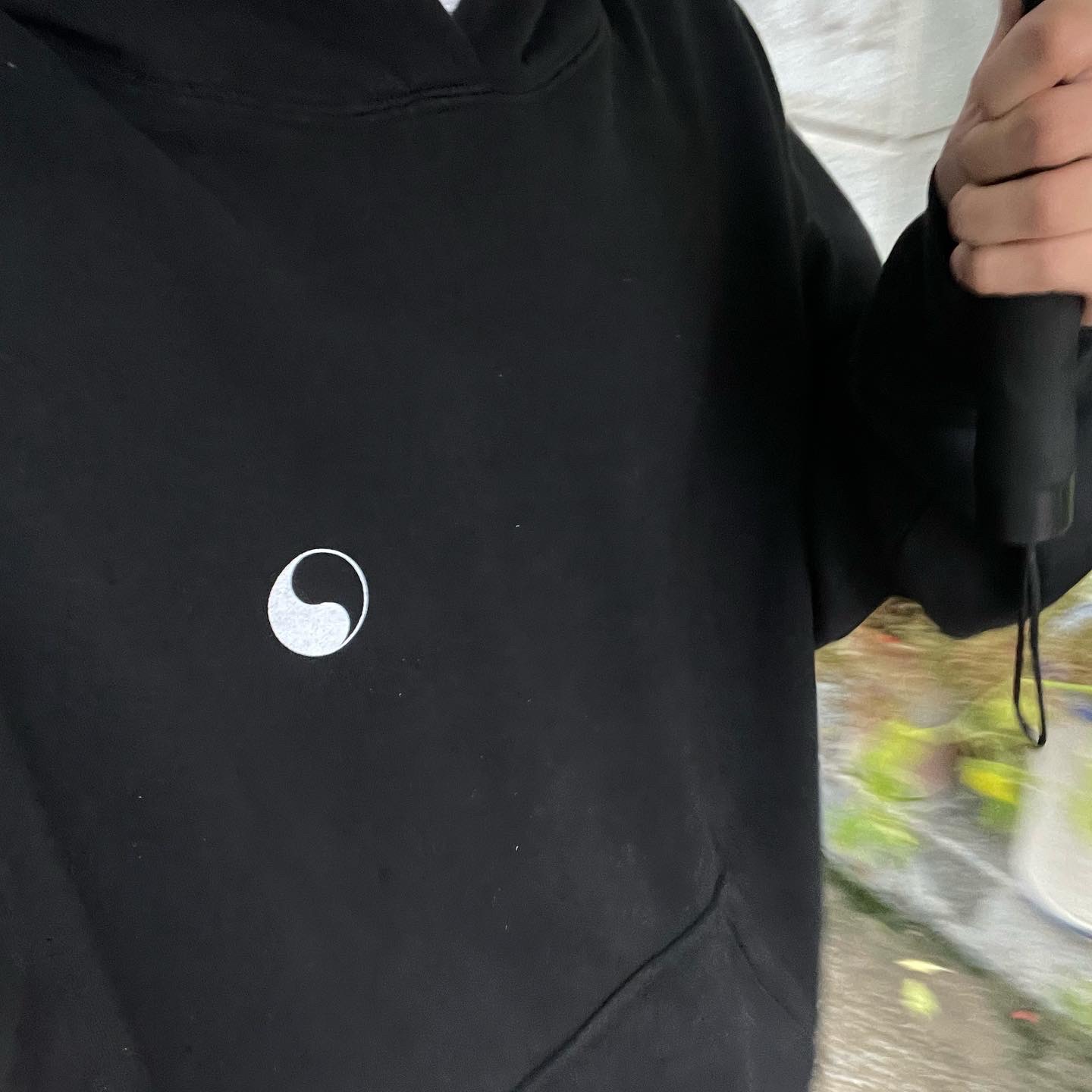 Stussy x Our Legacy Yin Yang Pig. Dyed Hood Black 착용 스타일 - 1