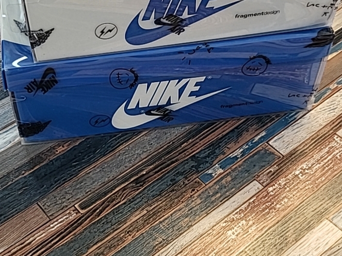 Jordan 1 x Travis Scott x Fragment Retro Low OG SP Military Blue, Jordan 1 x Travis Scott x Fragment Retro High OG SP Military Blue 착용 스타일 - 1