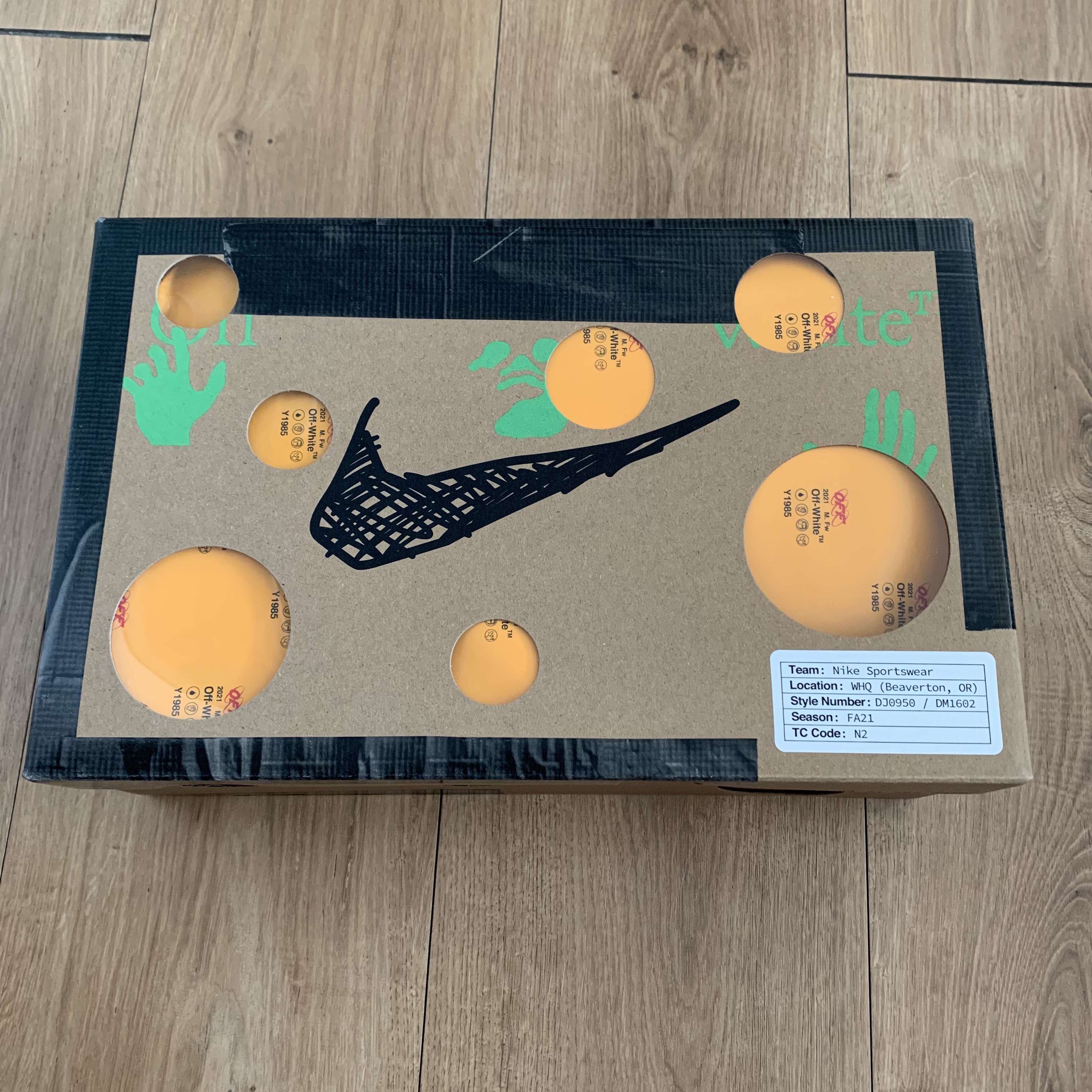 Nike x Off-White Dunk Low The 50 - Lot 18 착용 스타일 - 3