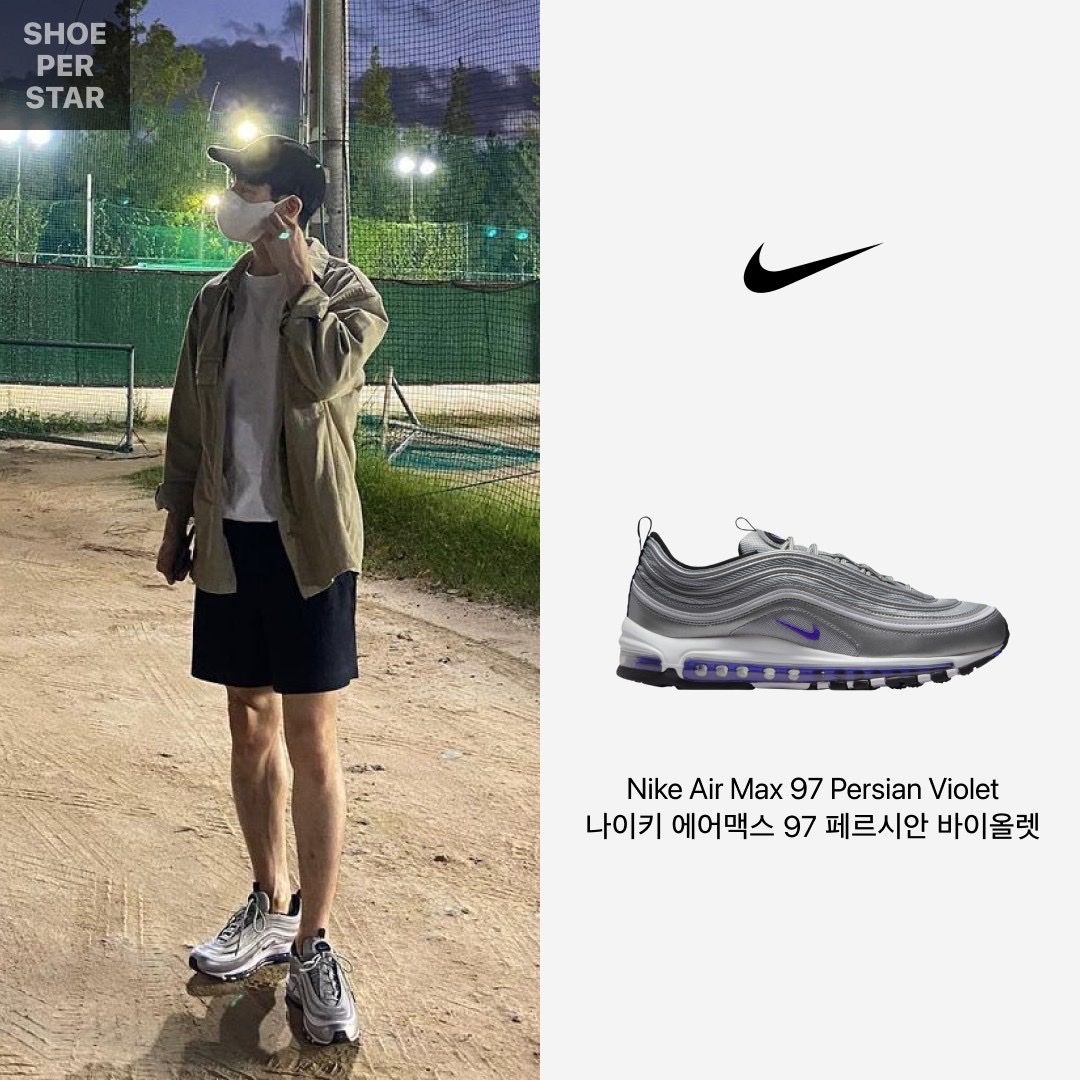 Nike Air Max 97 Persian Violet 착용 스타일 - 1