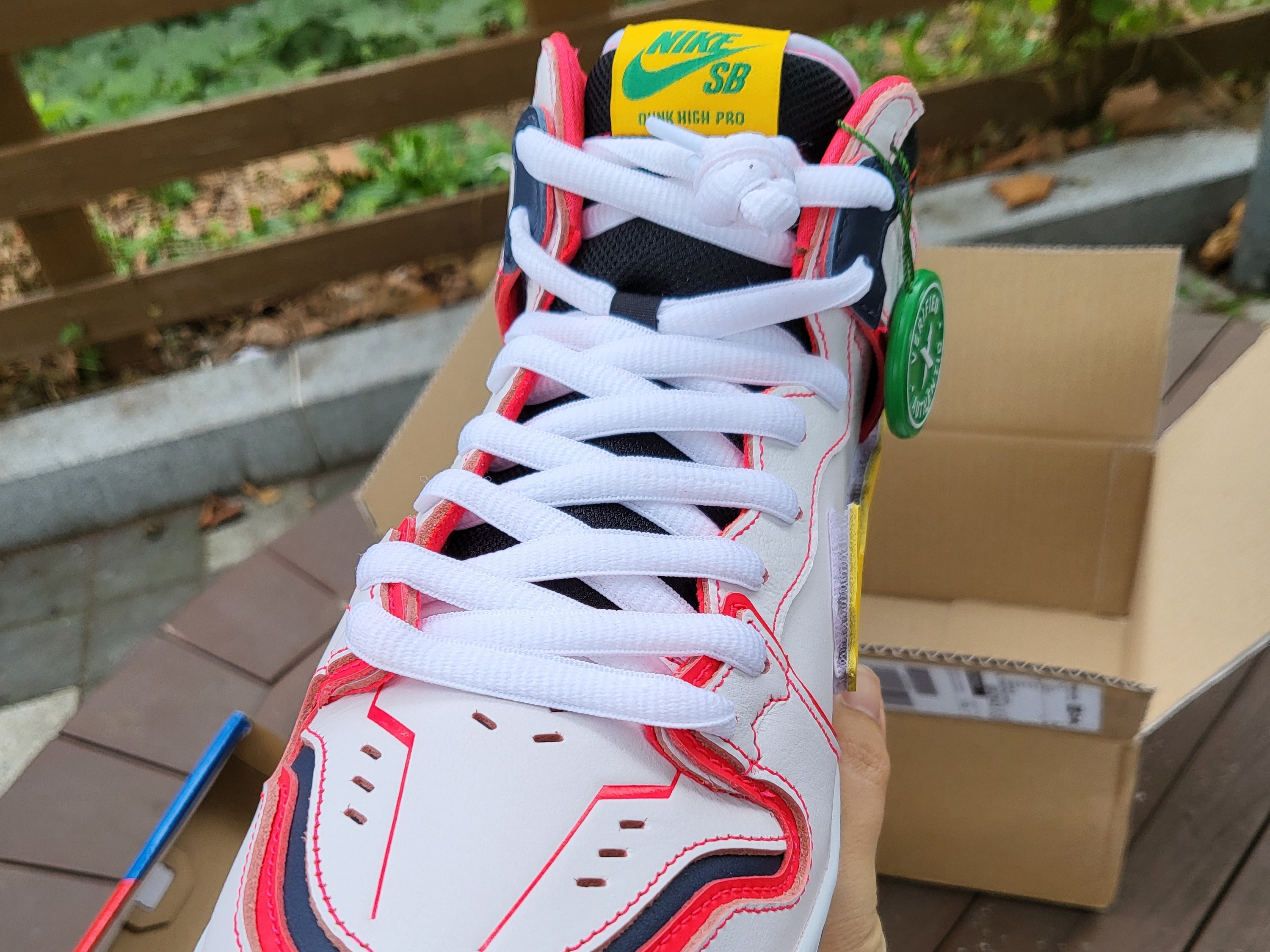 Nike x Gundam SB Dunk High Pro QS Unicorn RX-0 착용 스타일 - 4