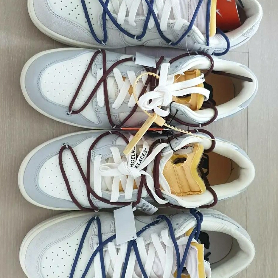 Nike x Off-White Dunk Low The 50 - Lot 18, Nike x Off-White Dunk Low The 50 - Lot 46 착용 스타일 - 1