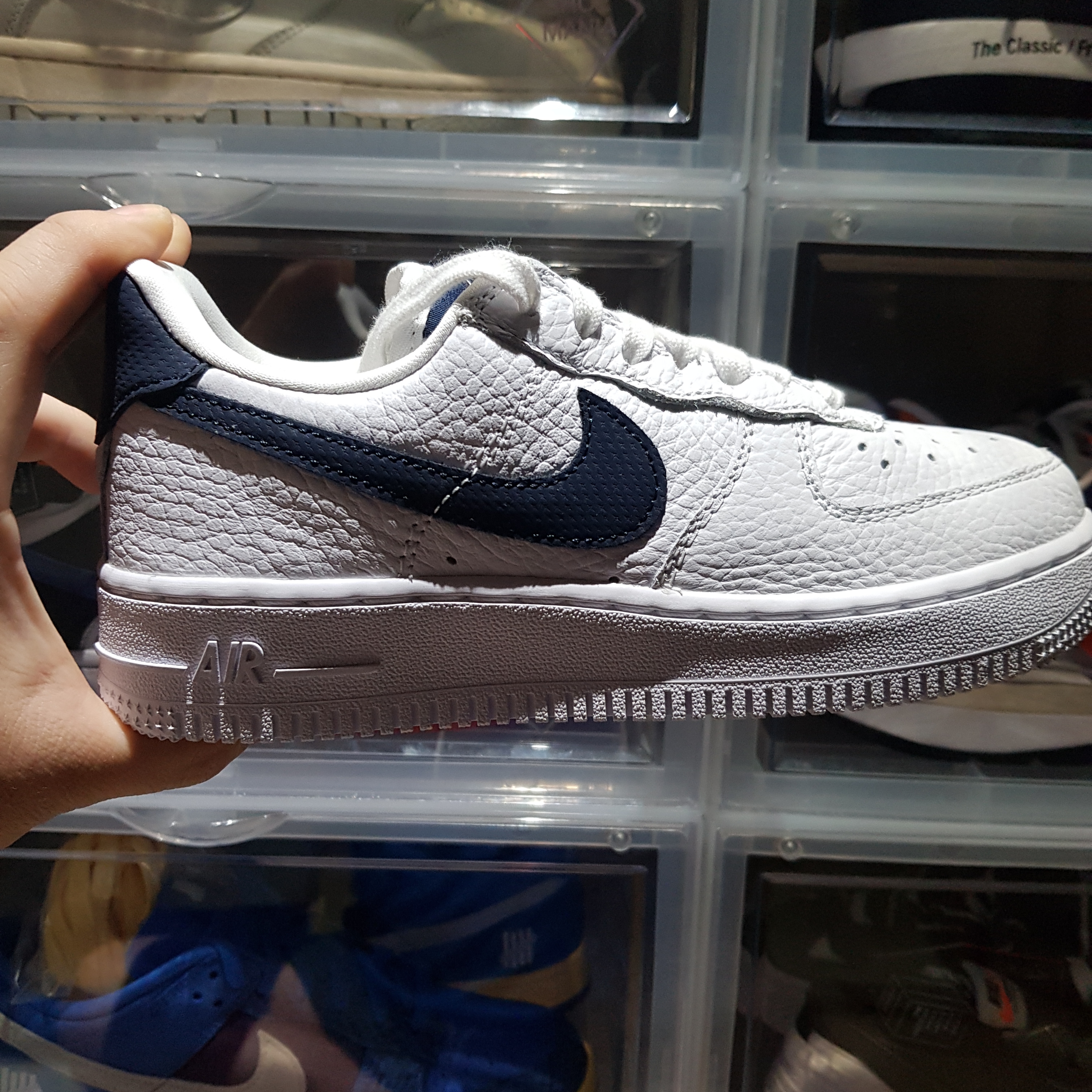 Nike Air Force 1 '07 Craft White & Obsidian 착용 스타일