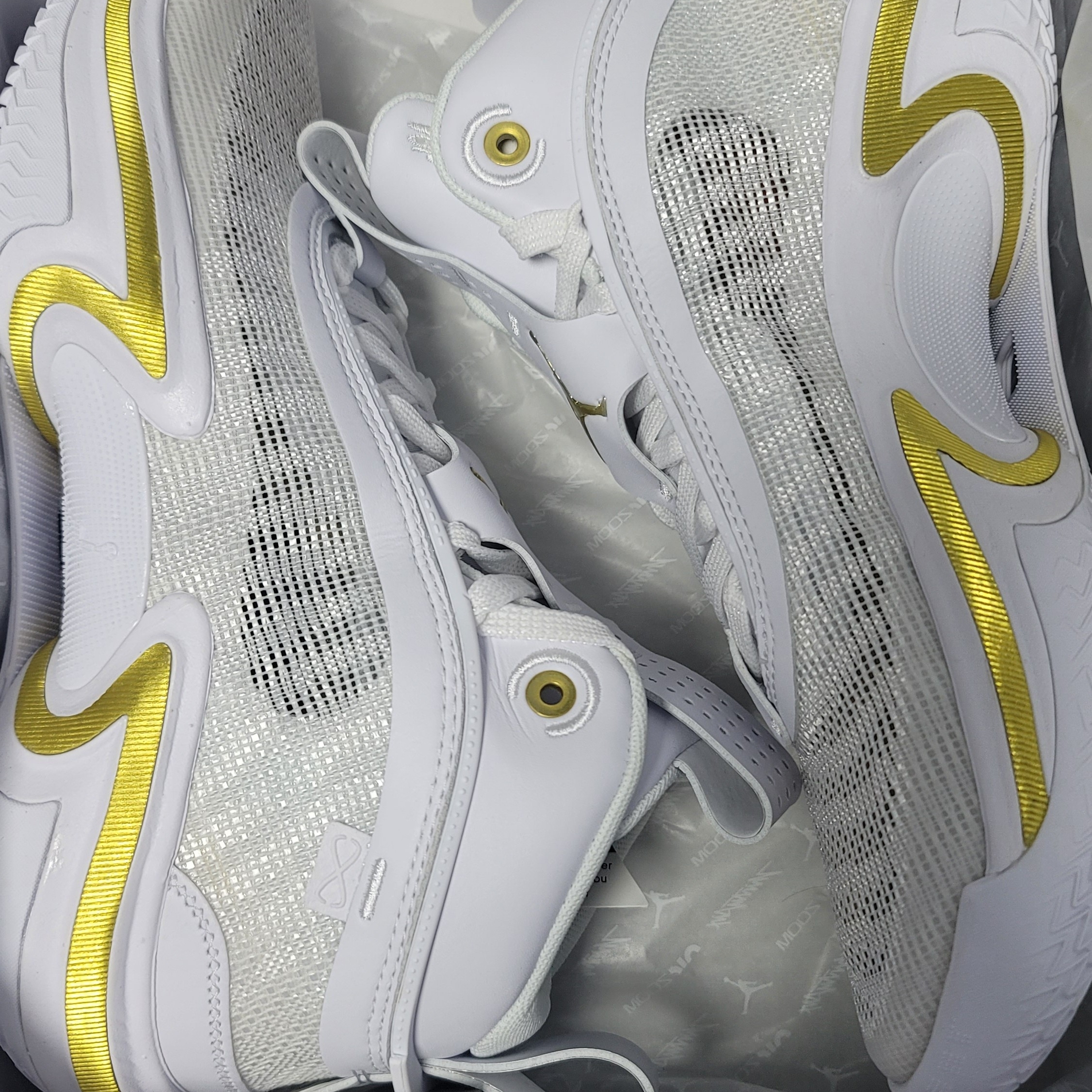 Jordan XXXVI SE PF White Metallic Gold 착용 스타일 - 2