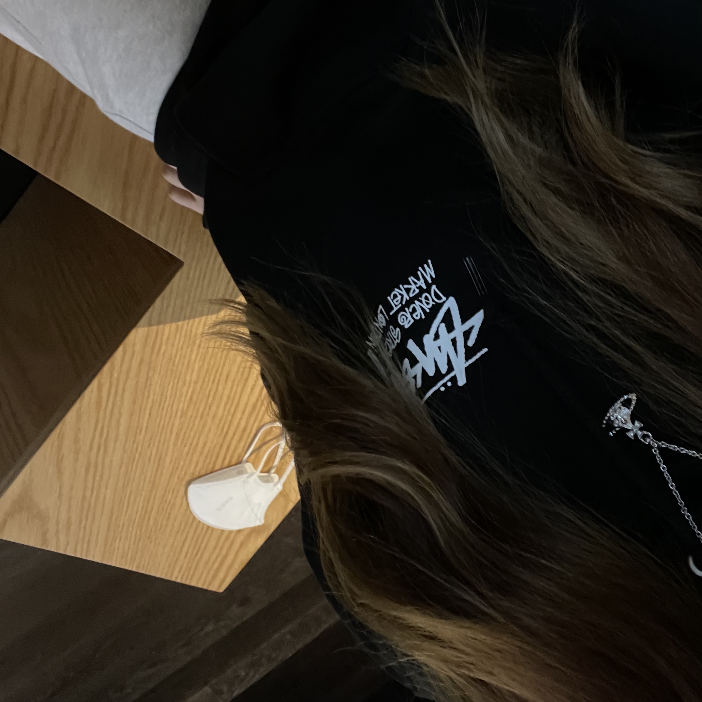 Stussy Stock DSM London Hoodie Black 2021 착용 스타일 - 2