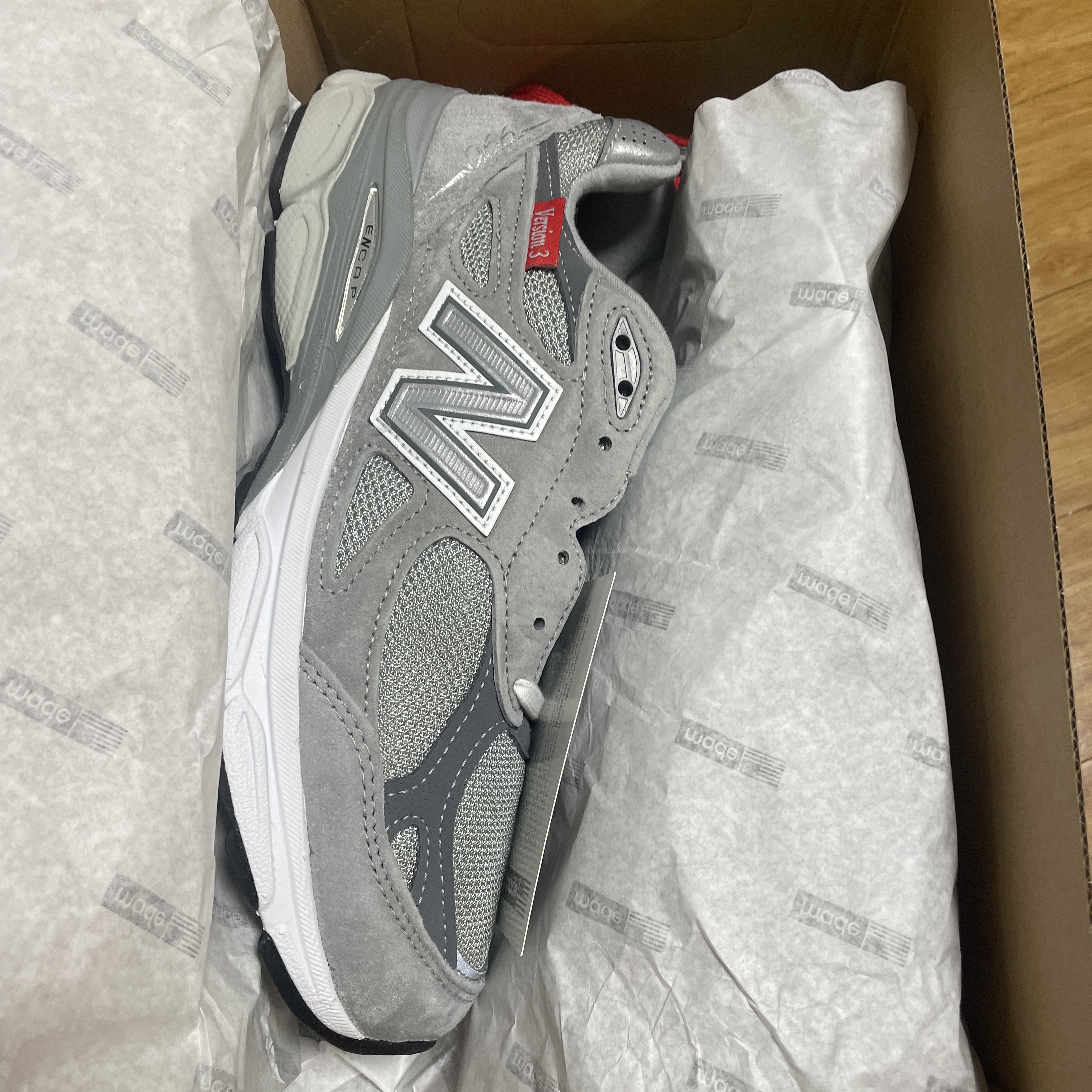 New Balance 990vs3 Made in USA Grey - D Standard 착용 스타일 - 2