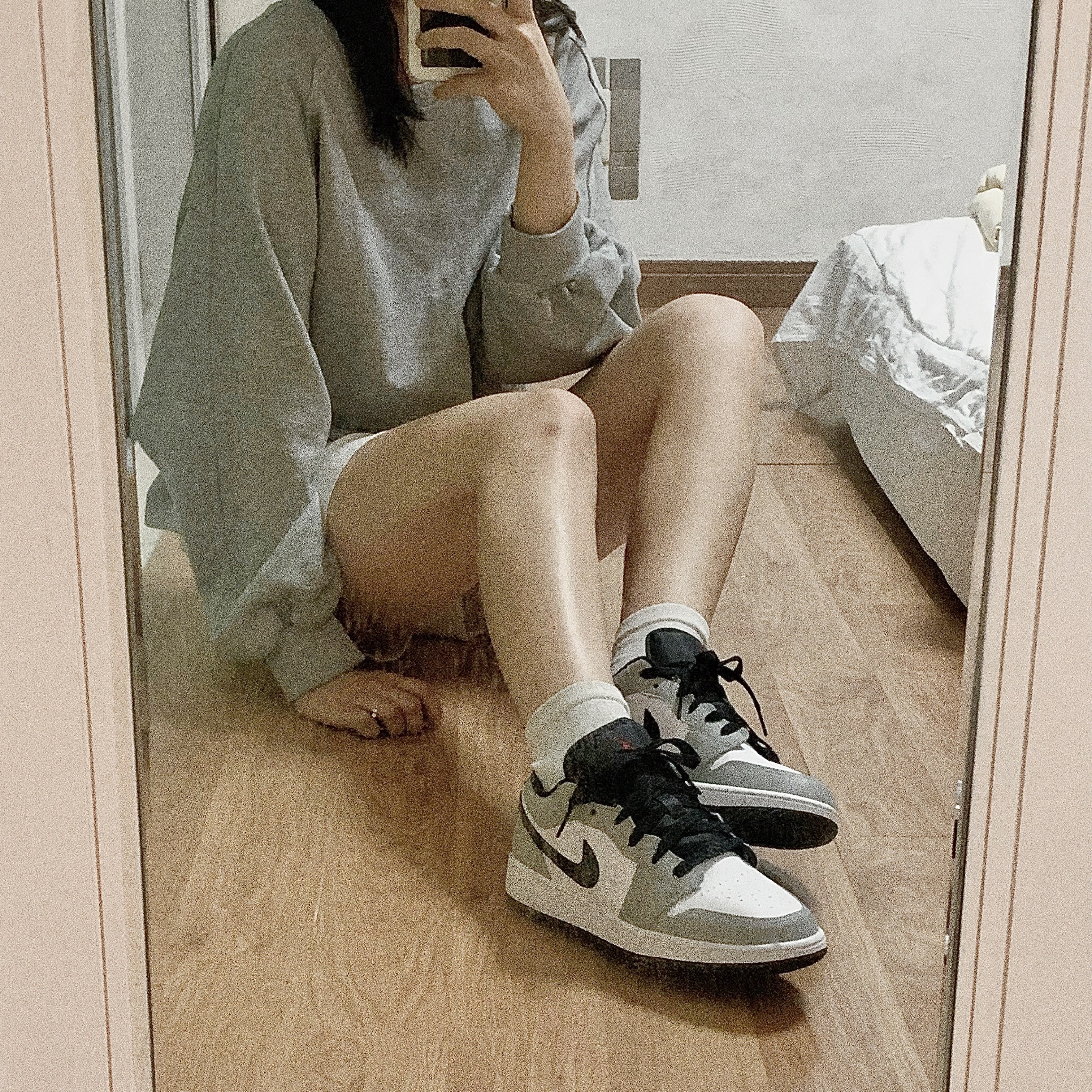 (GS) Jordan 1 Low Light Smoke Grey 착용 스타일