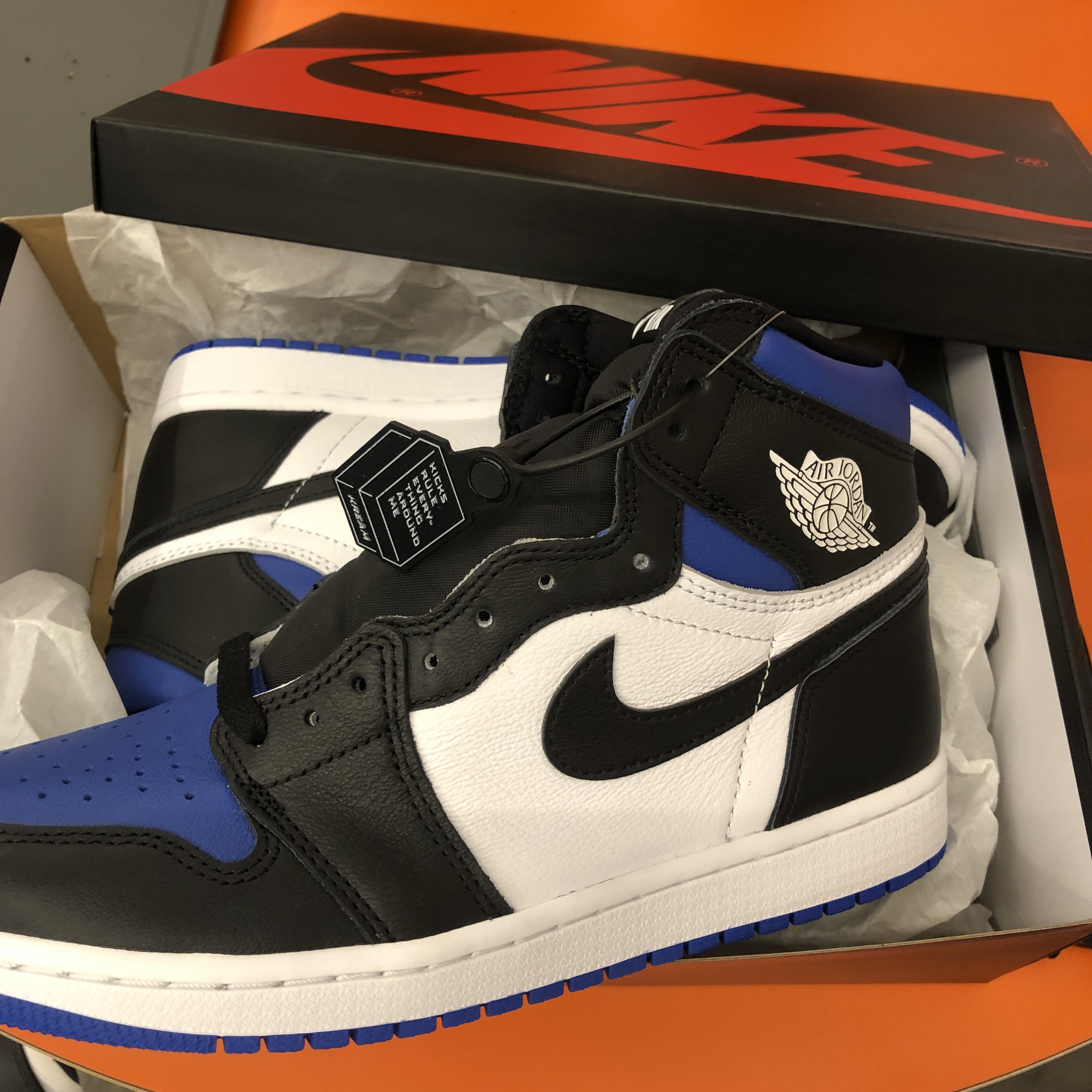 Jordan 1 Retro High OG Royal Toe 착용 스타일