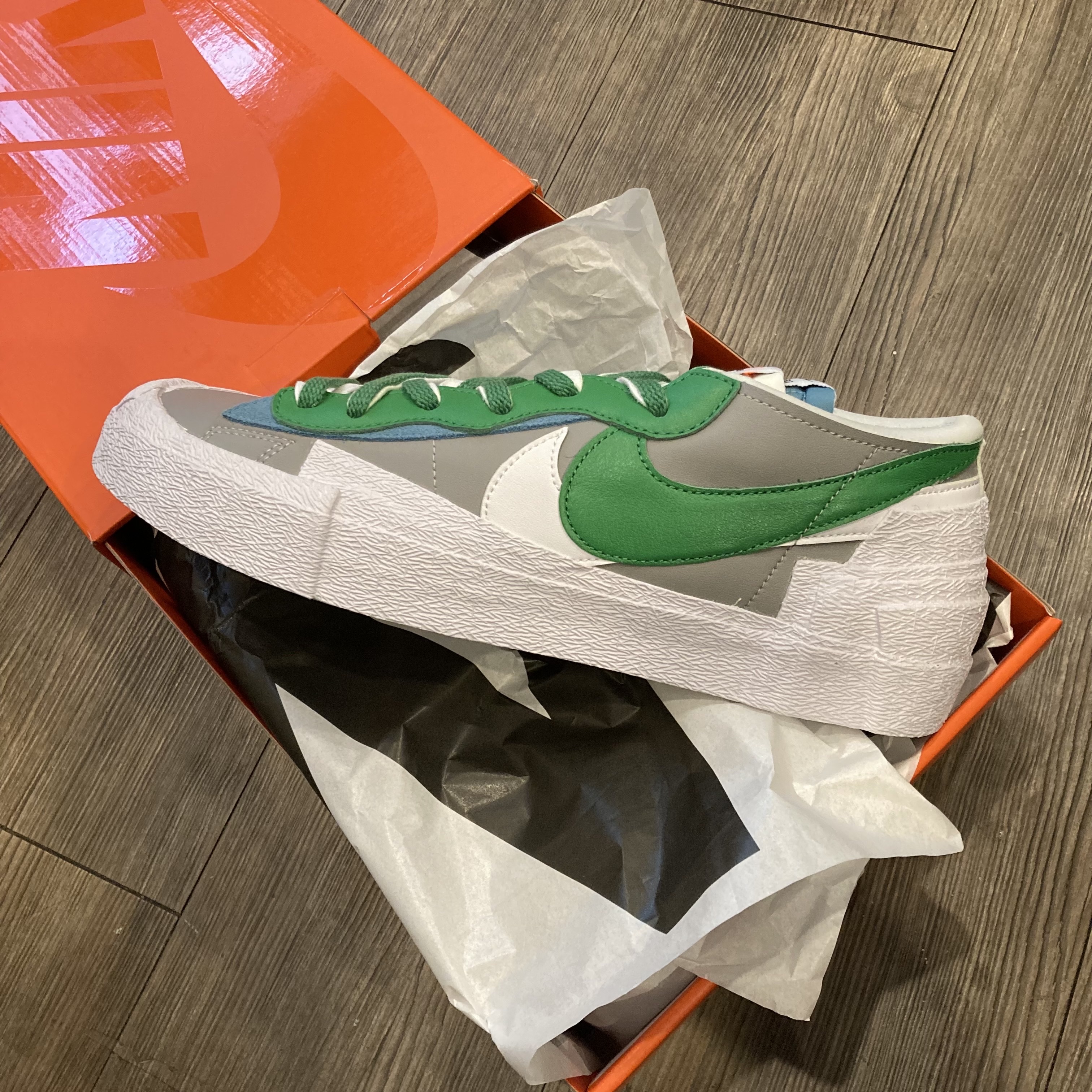Nike x Sacai Blazer Low Classic Green 착용 스타일