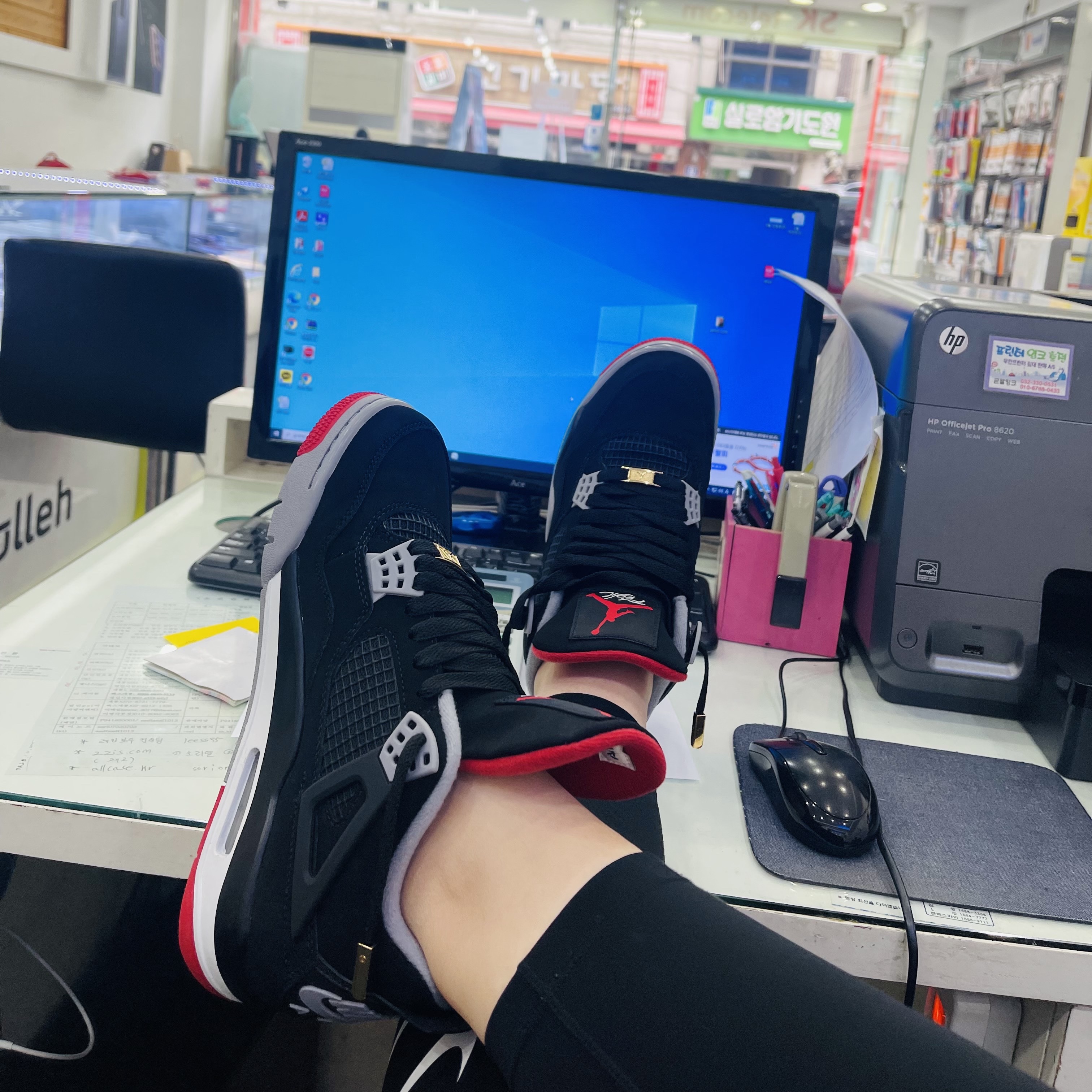 Jordan 4 Retro Bred 2019 착용 스타일