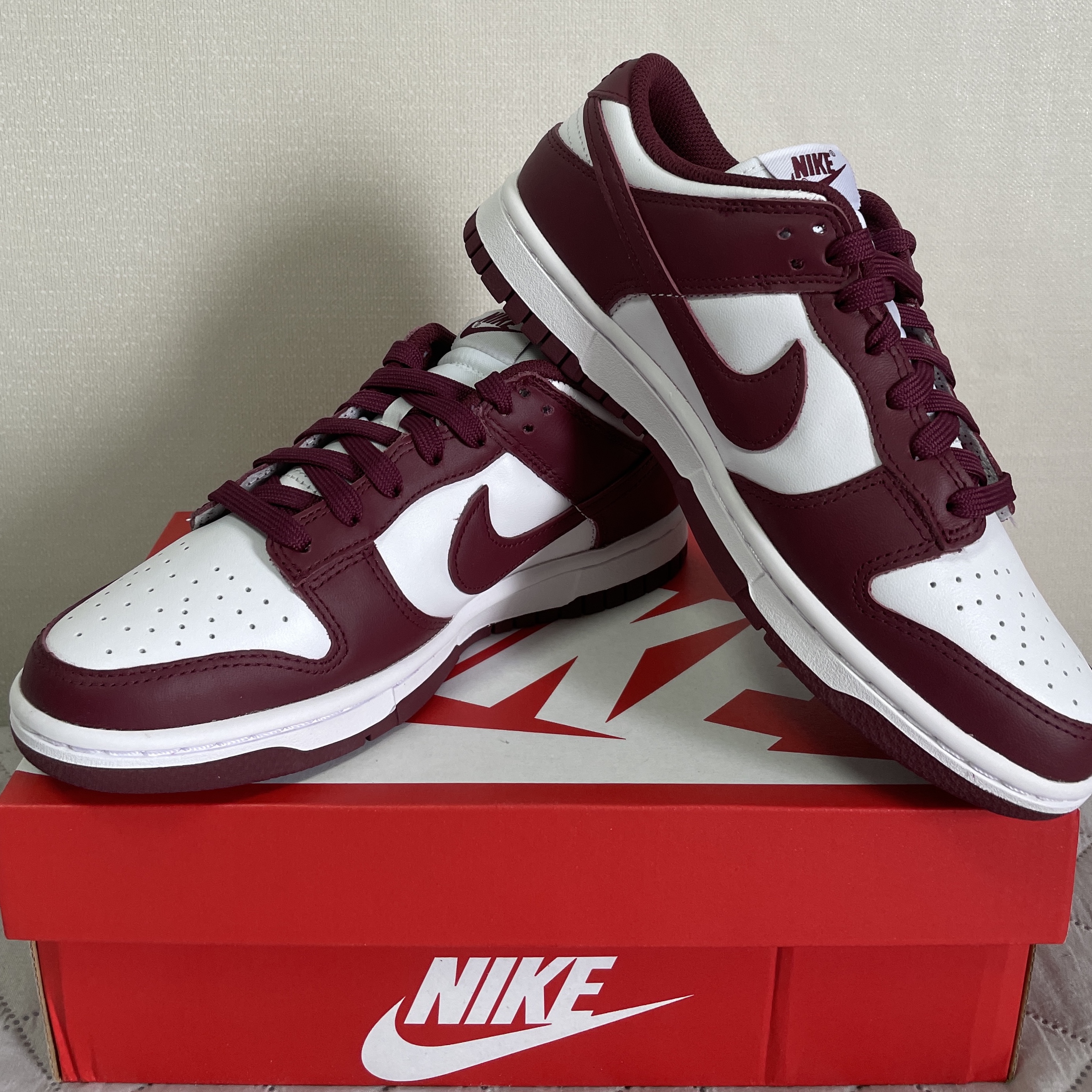 (W) Nike Dunk Low Bordeaux 착용 스타일