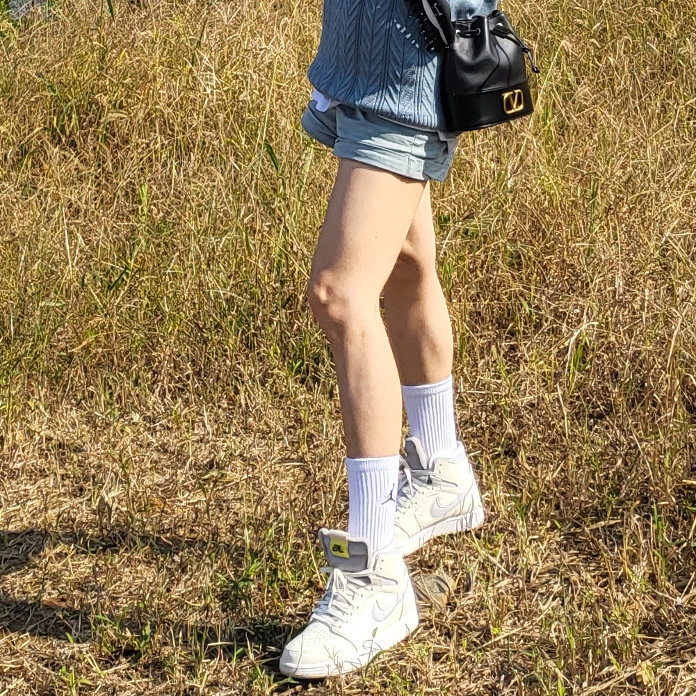 (W) Jordan 1 Zoom Air CMFT Sail 착용 스타일 - 2