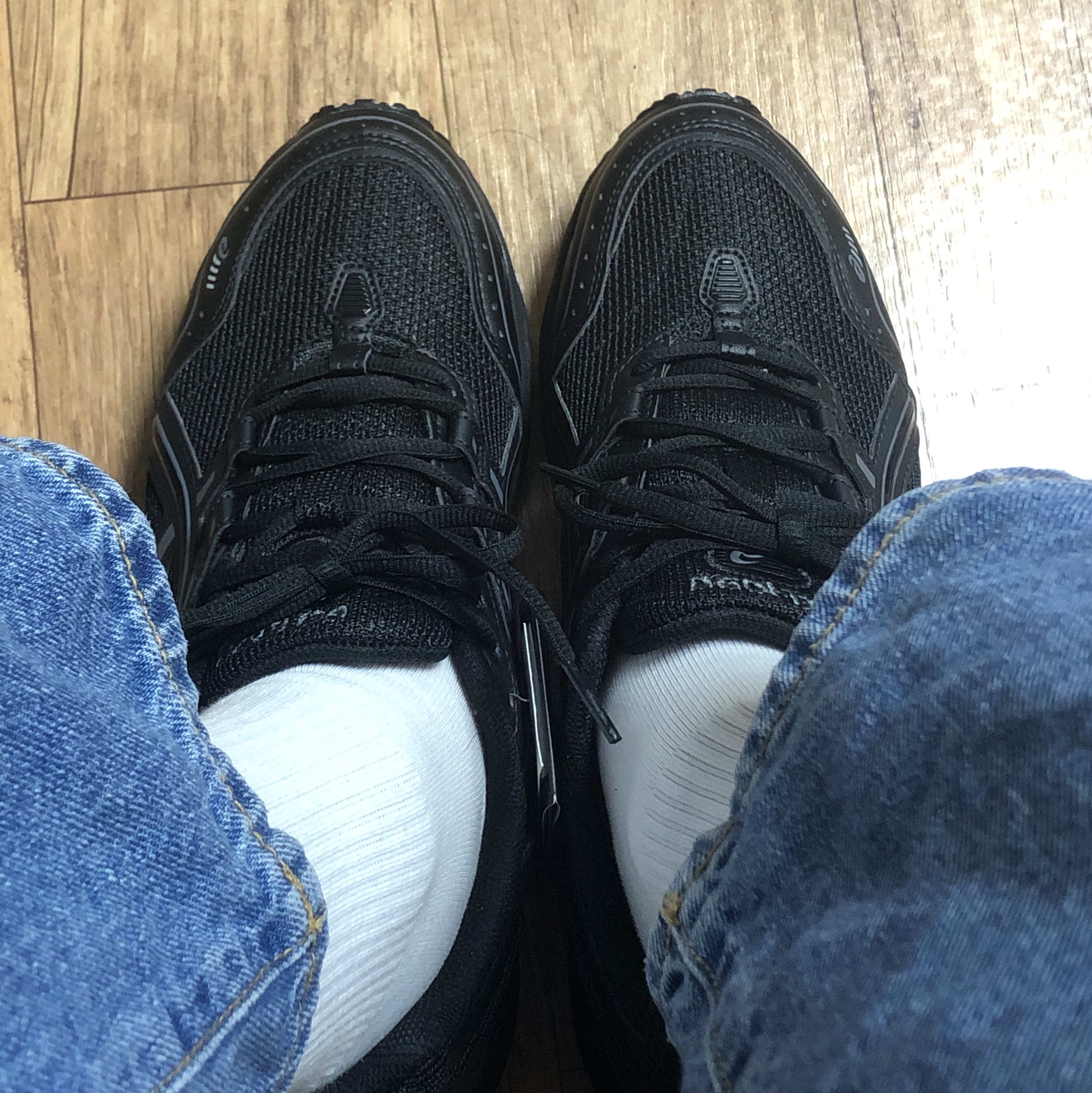 Asics Gel-1090 Black 착용 스타일 - 2