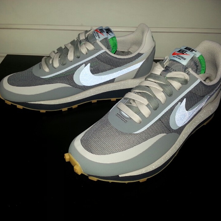 Nike x Sacai x Clot LDWaffle Cool Grey 착용 스타일 - 2