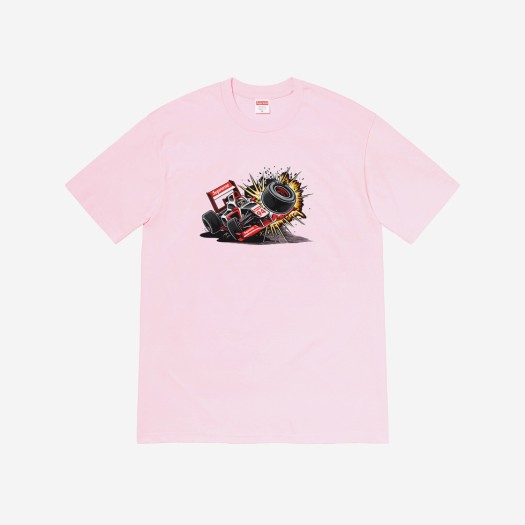 슈프림 크래쉬 티셔츠 라이트 핑크 - 21FW