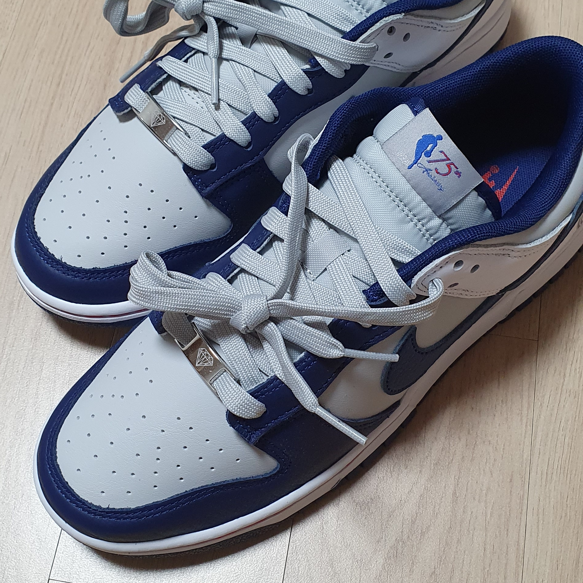 Nike x NBA Dunk Low Retro EMB Nets 착용 스타일