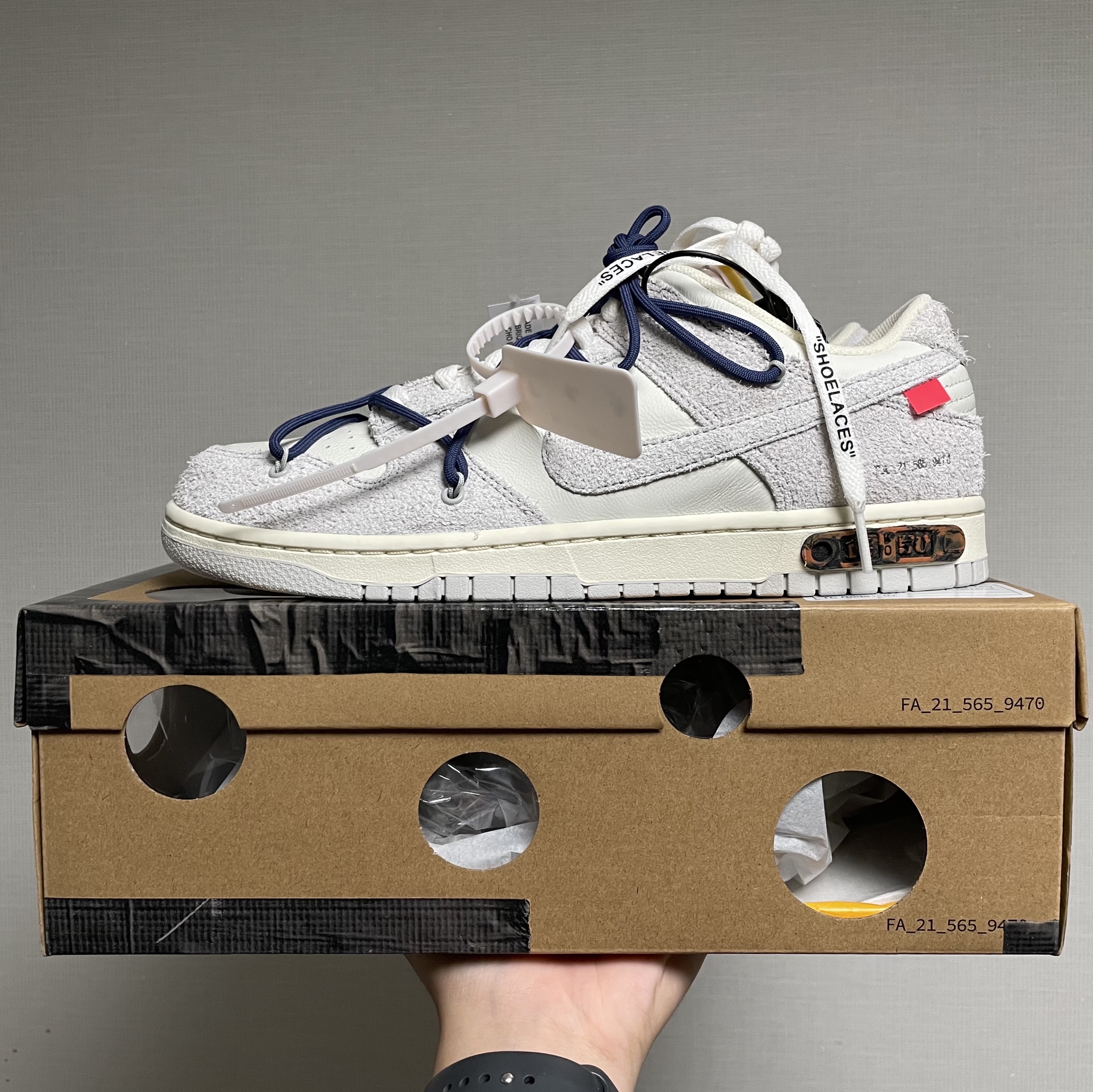 Nike x Off-White Dunk Low The 50 - Lot 18 착용 스타일
