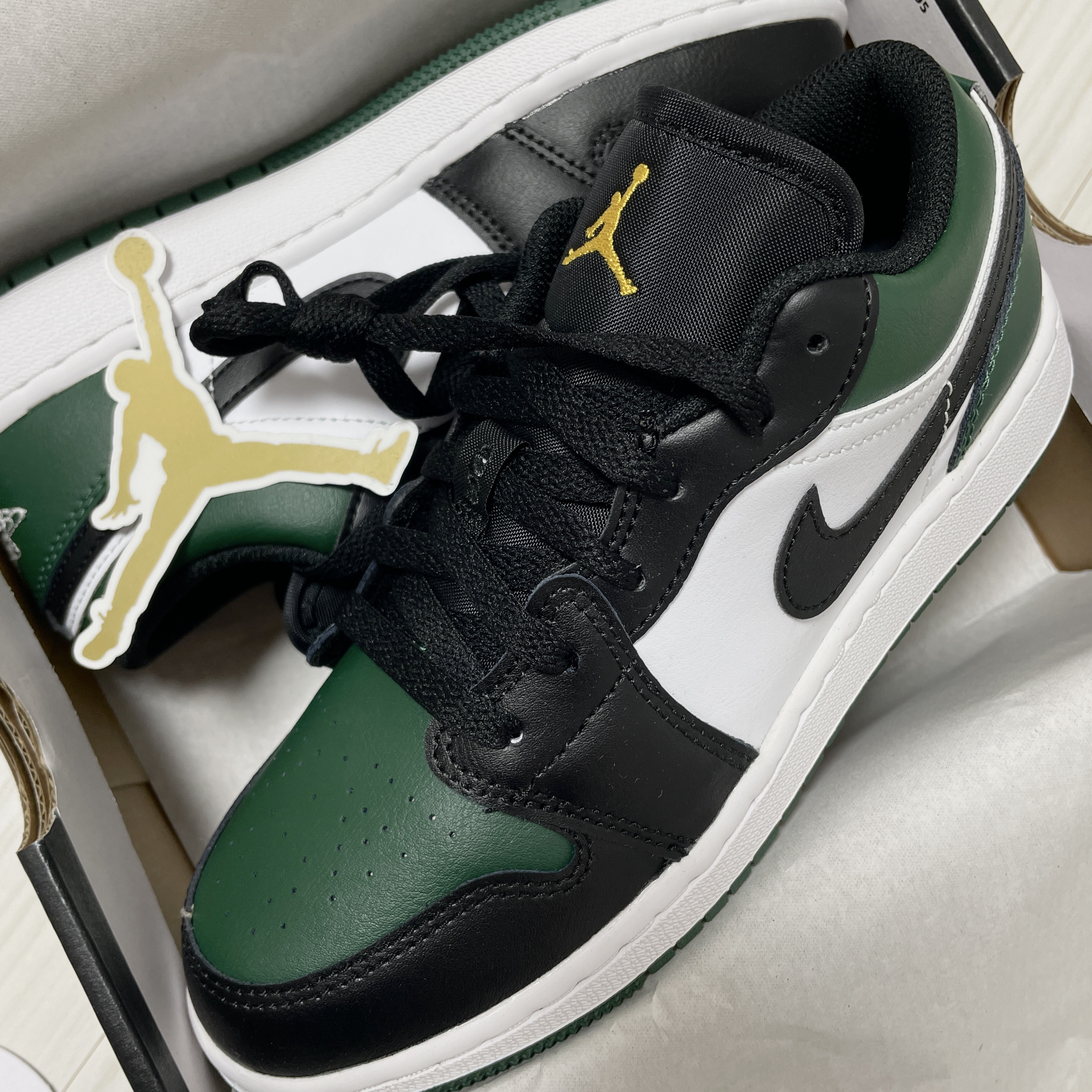 (GS) Jordan 1 Low Green Toe 착용 스타일 - 2