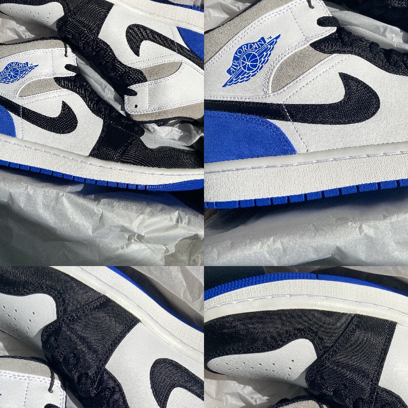 Jordan 1 Mid SE Hyper Royal 착용 스타일