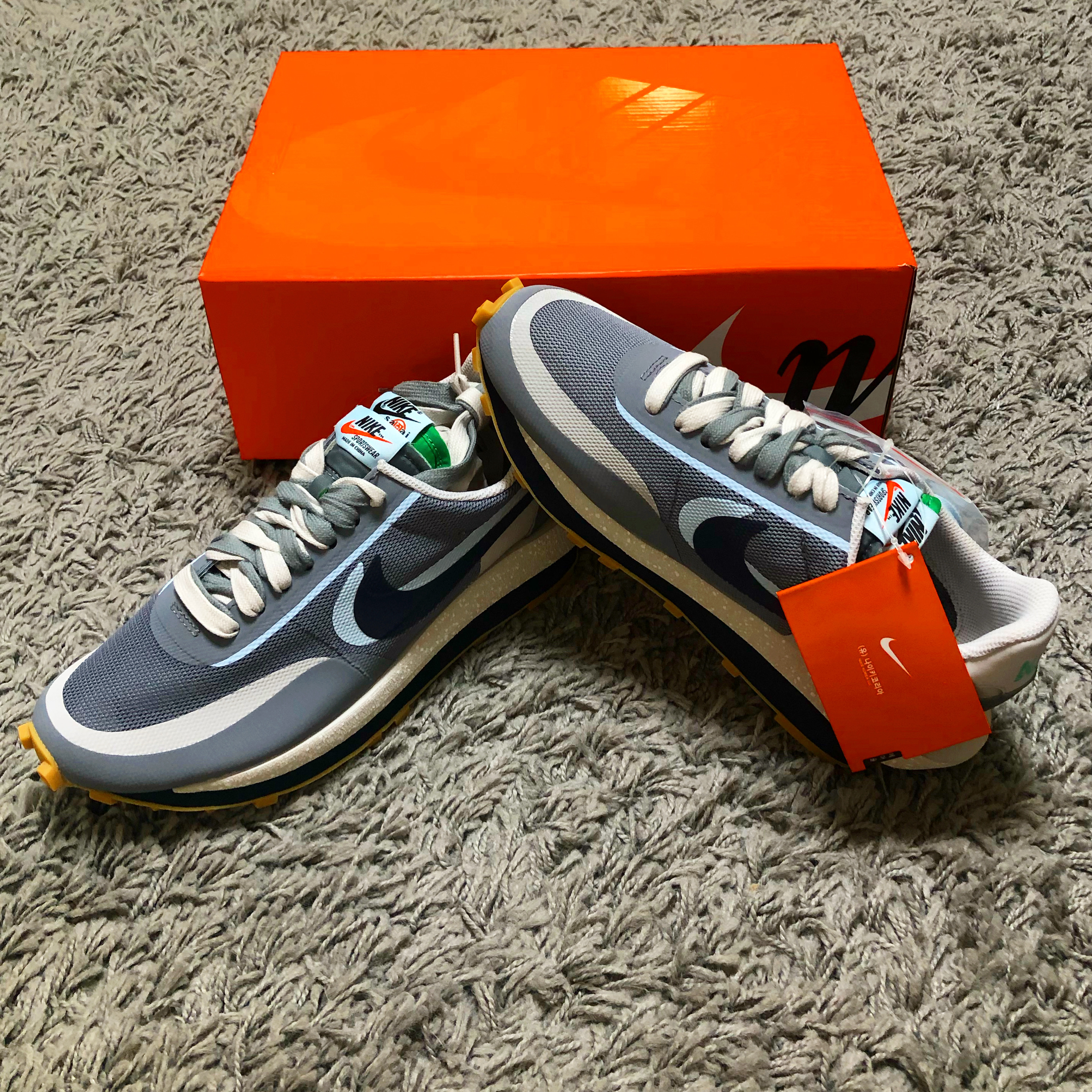 Nike x Sacai x Clot LDWaffle Cool Grey 착용 스타일