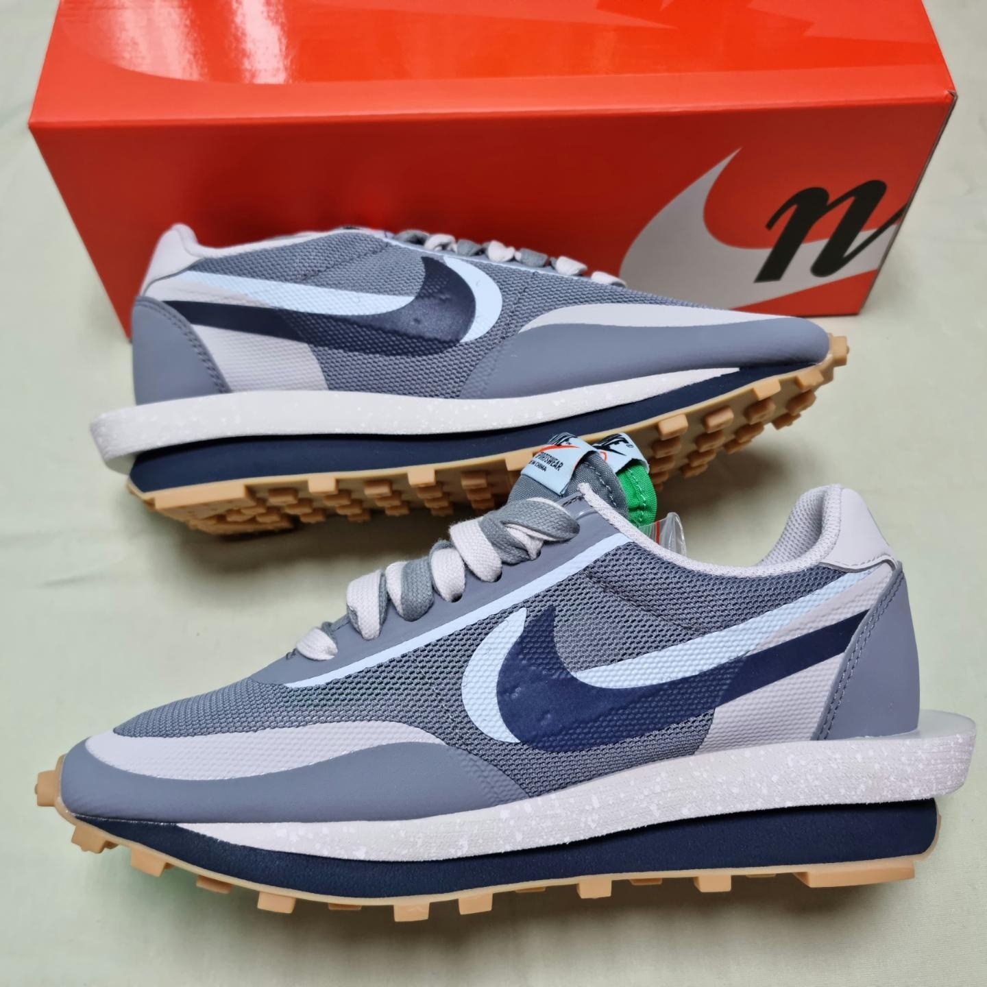 Nike x Sacai x Clot LDWaffle Cool Grey 착용 스타일 - 3