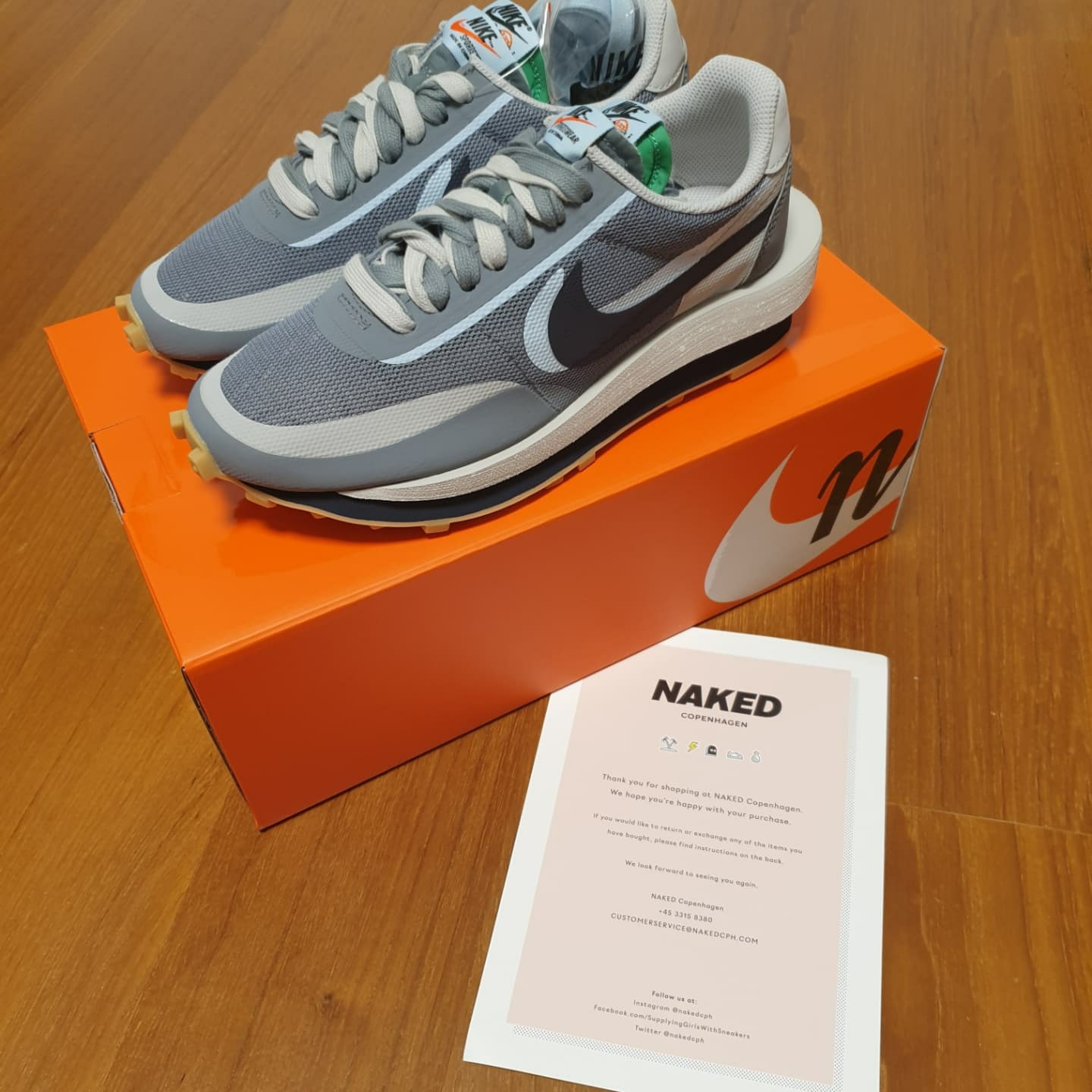 Nike x Sacai x Clot LDWaffle Cool Grey 착용 스타일 - 4