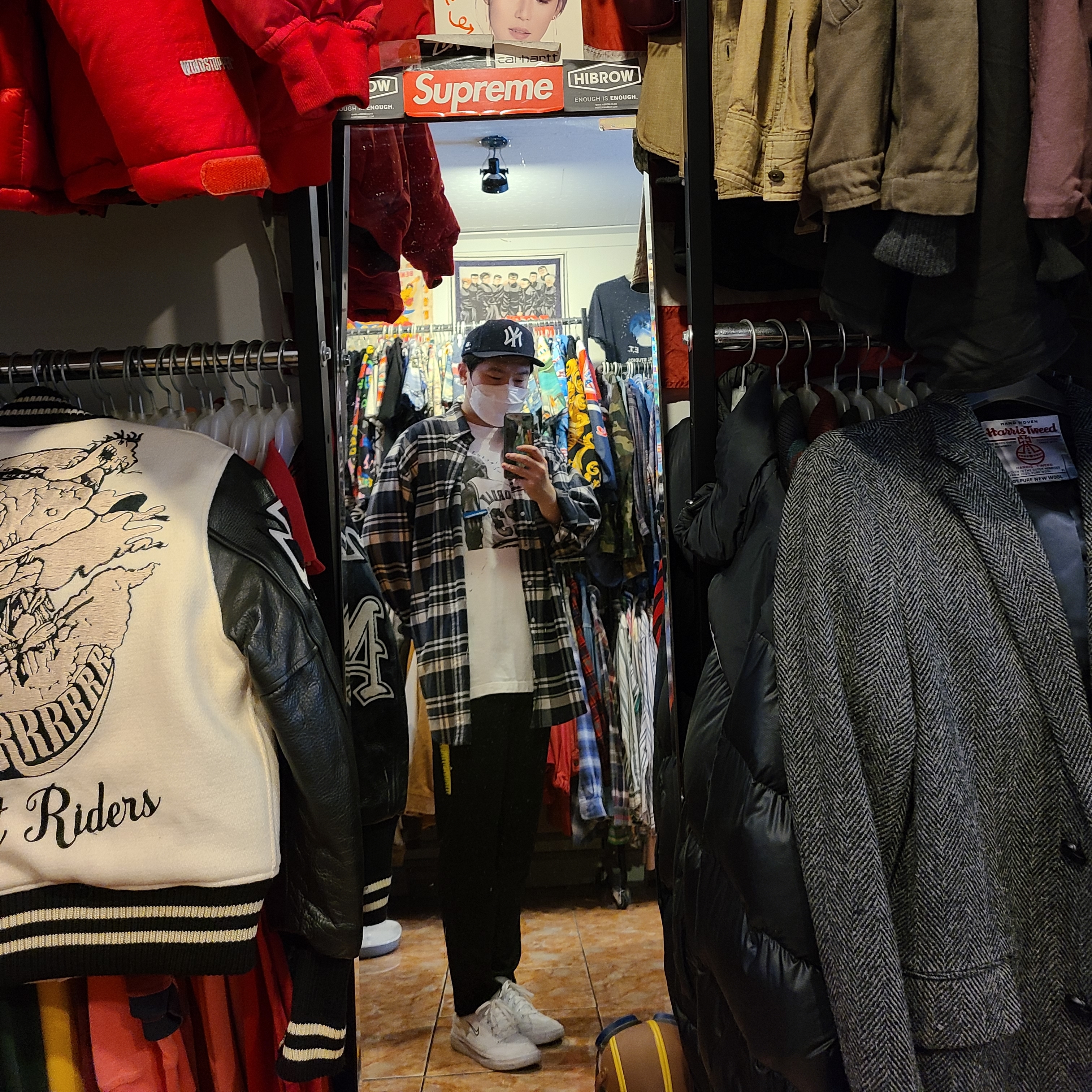 Nike GTS 97 Matte Aluminum, Jordan x Travis Scott x Fragment T-Shirt Sail (DJ0619-133) 착용 스타일