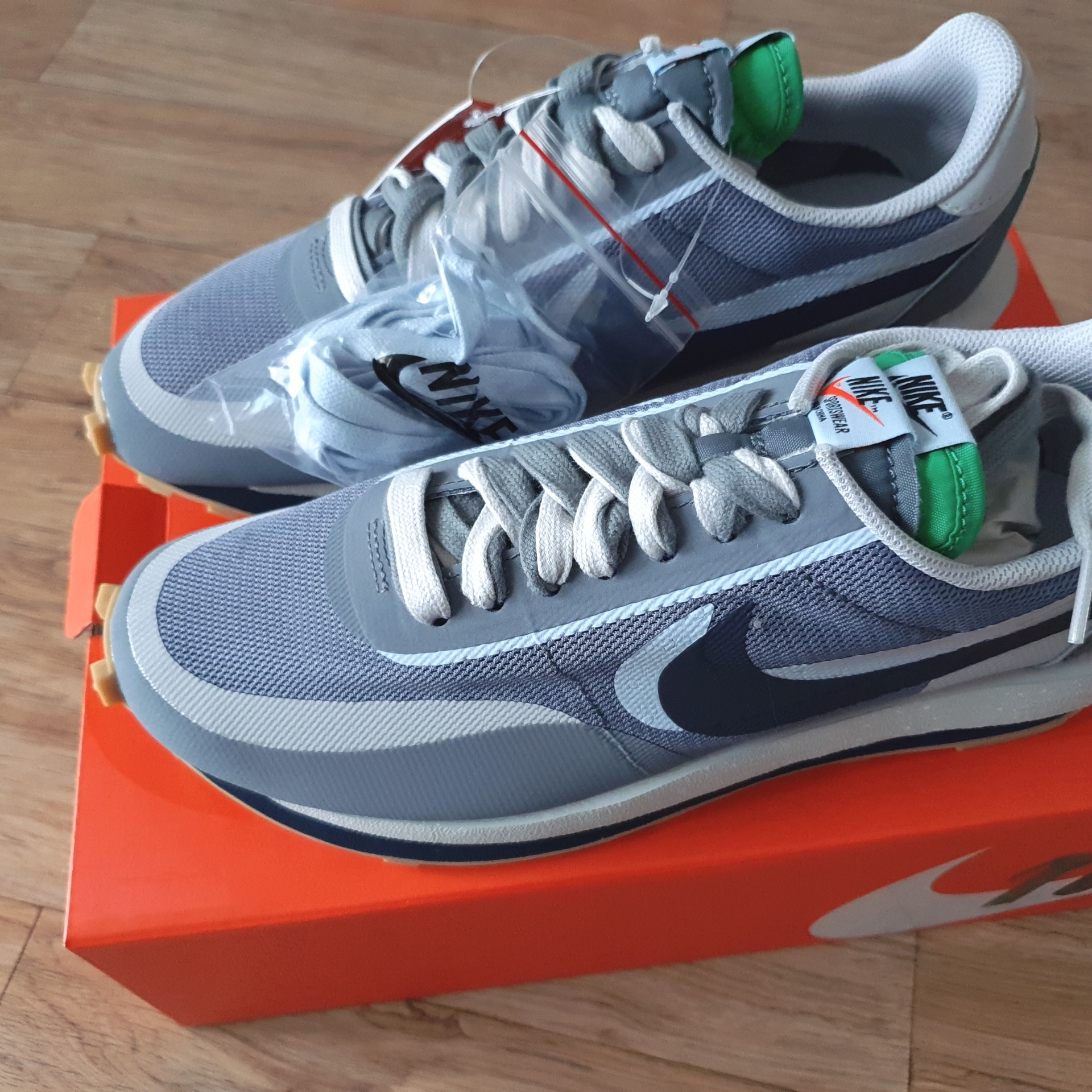 Nike x Sacai x Clot LDWaffle Cool Grey 착용 스타일 - 3